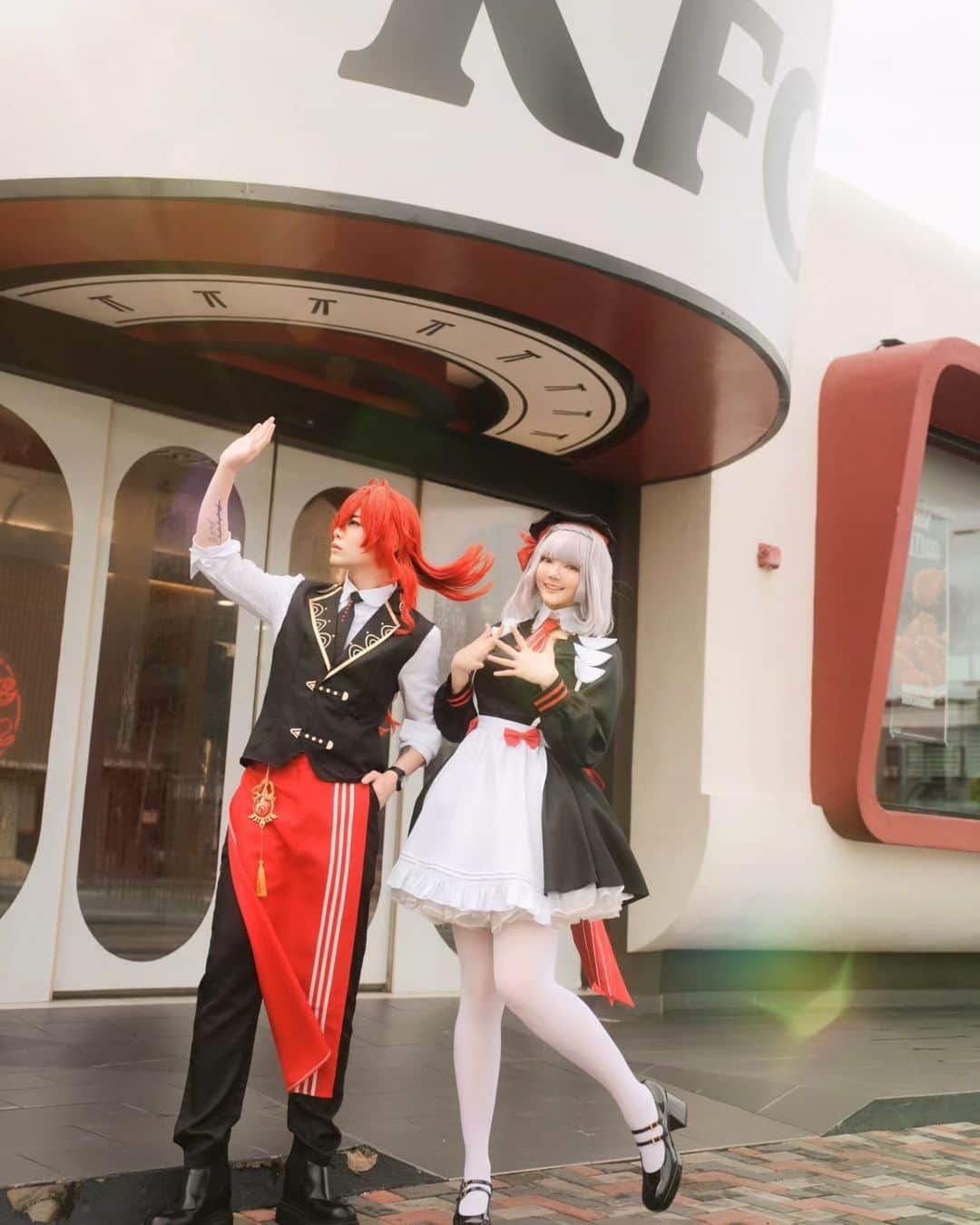 のインスタグラム：「☝🏻If he only wants you for your breasts, legs, and thighs, send him to KFC 😏 Good morning, Sabah! We are beyond thrilled to announce we'll be the Cosplay Guests at this weekend's HobbyCon. It's been far too long since our last event in Sabah, and we can't wait to catch up with you all!  For those who've been asking about merchandise, we've got you covered. We'll have a range of posters and chekis available - swipe left to see what's on offer. 💕🫶🏻  We're counting down the days till we get to share our love for cosplay with you again. Let's make it a weekend to remember!  📍 HobbyCon 🗓 3rd & 4th June 2023 📍 ITCC Mall Penampang, Grand Ballroom Hall 2  See you there!  #HobbyCon #HobbyCon2023 #GenshinImpactCosplay #KFC」