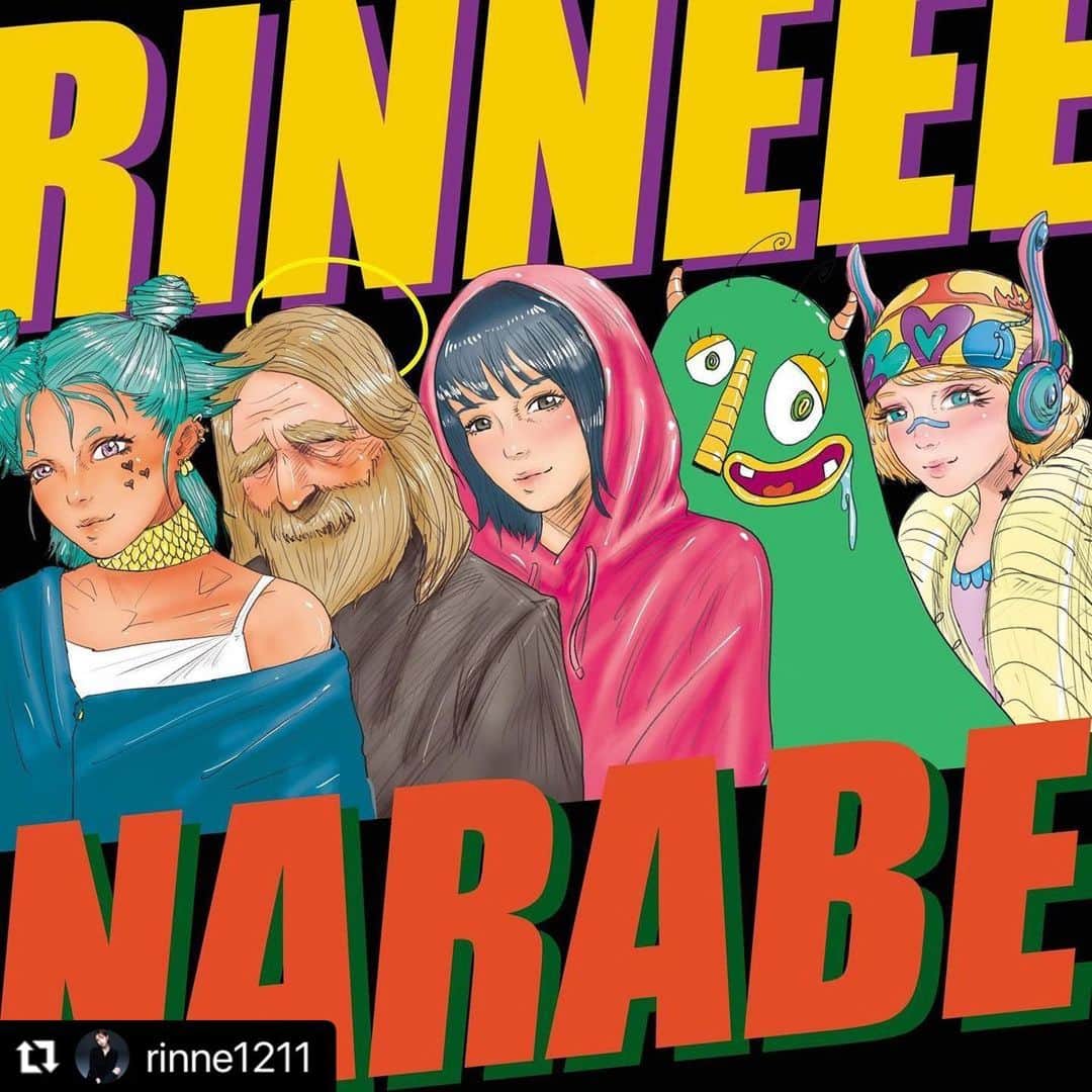 いつかのインスタグラム：「RINNEEE 【narabe】  りんりん @rinne1211 の新曲です 👯👯👯👯👯👯👯👯👯👯  並べ！」