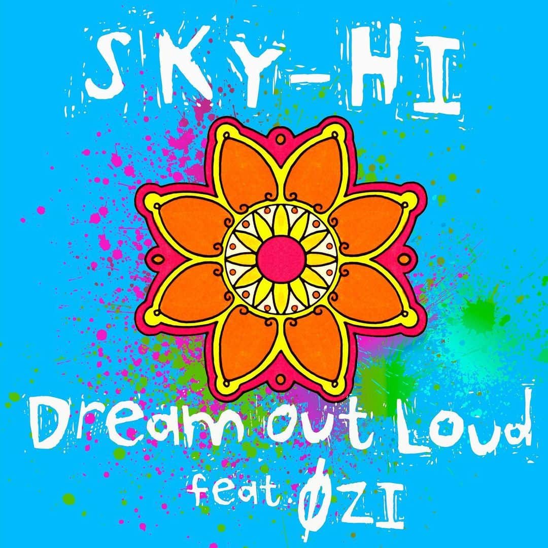 SKY-HIのインスタグラム：「SKY-HI / Dream Out Loud feat. ØZI  New Digital Single OUT NOW🌞🌈  ▼Credit Lyrics : SKY-HI, ØZI Music : KM, SKY-HI, ØZI Produced by KM Recording Engineer : SHIMI from BUZZER BEATS(D.O.C. / NEW WORLD STUDIOshibuya) Mixing Engineer : D.O.I. (Daimonion Recordings) Mastering Engineer : MikeBozzi(Bernie Grundman)  SKY-HI自身が出演する『C COFFEE』の新CMの為に書き下ろした楽曲｢Dream Out Loud feat. ØZI｣がリリース。 本楽曲は、加藤ミリヤ、(sic)boy、LEX、BE:FIRSTなど幅広いアーティストの楽曲を手掛けるプロデューサー・KMによるホーンフレーズが印象的なダンサンブルなサウンドに、SKY-HIが繰り出すキャッチーなフロウと軽快なライミングが相まった1曲。 さらに、台湾からワールドワイドに楽曲を発信し続ける注目のアーティストØZIが参加！ ヒップホップ、R&Bミュージックを基盤とするØZIが繰り出すリリック、フロウが本楽曲のステージをさらに引き上げたスペシャルなコラボレーションが実現。 SKY-HI、ØZIによる痛快かつストレートなメッセージがリスナーの心を掻き立てるポジティブな楽曲となっている。  本日5/31(水)19:00 MVプレミア公開！  #SKYHI #ØZI #DreamOutLoud #DOL」