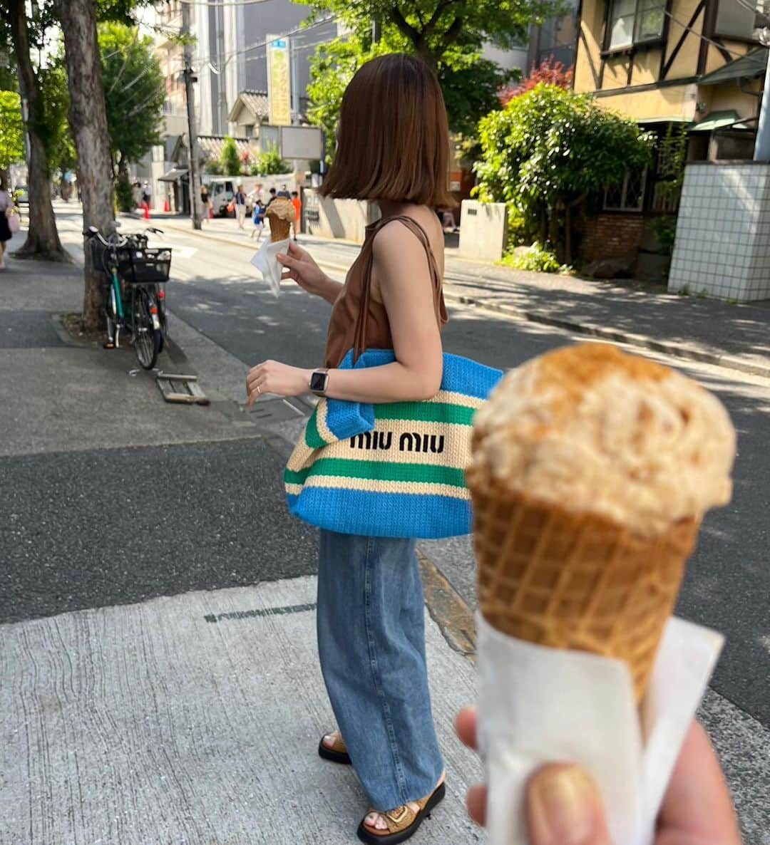 まつだみらいのインスタグラム：「最近の🍨🇫🇷🐈🤍」