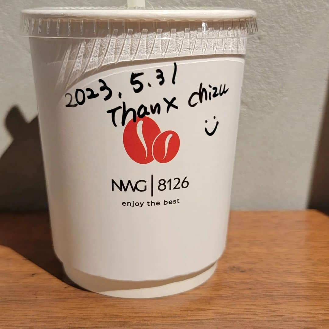 村田千鶴さんのインスタグラム写真 - (村田千鶴Instagram)「HPB🎉🎉🎉  返事はカップに書いて伝えるタイプ☕」5月31日 18時25分 - muratachizuru