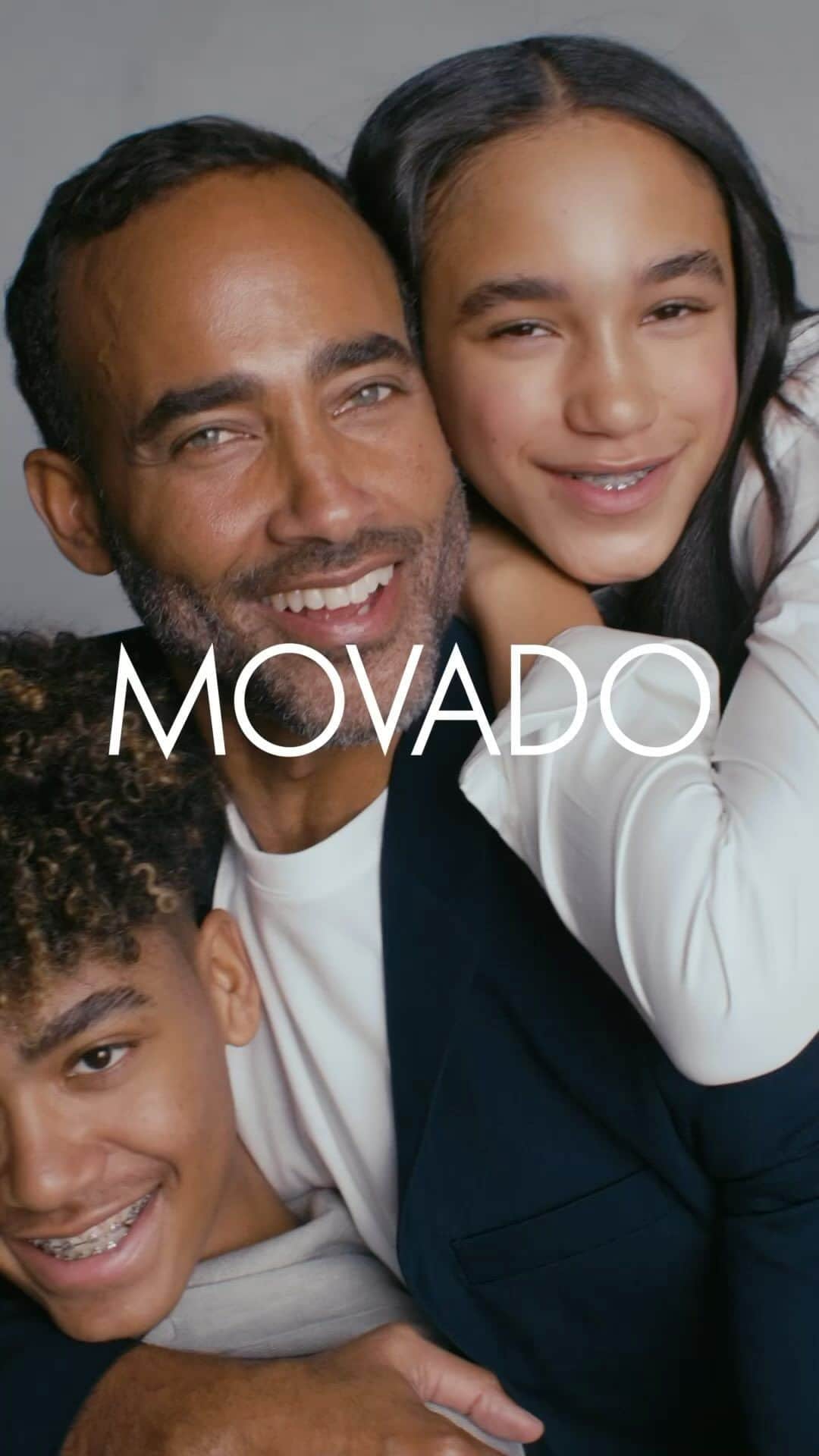 モバードのインスタグラム：「This spring, Movado is making time to celebrate the moments that matter most and the people who make them special. Our Father’s Day campaign focuses on real families as they talk about the things that count—unconditional love, unparalleled support and mutual respect. Shot by world-renowned photographer @alexilubomirski. Visit Movado.com to learn more about our campaign!」