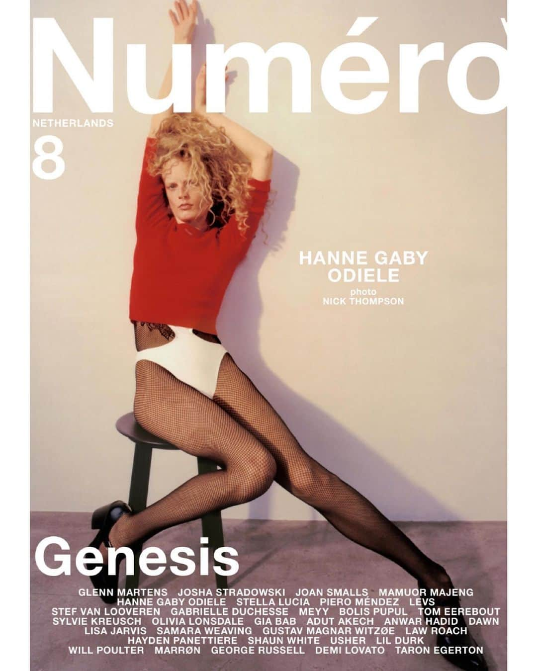 ハンネ・ギャビー・オディールのインスタグラム：「Genesis 💥  @numero_netherlands  @nickthompsonstudio @oliver_volquardsen @koji_ichikawa  @rosegracemua  @thesquadmanagement」