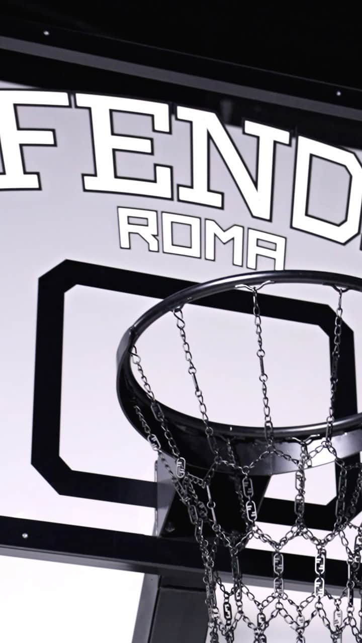 Fendiのインスタグラム：「In a grey and black colour palette, the limited-edition Fendi Active Basketball Capsule has everything for the court and beyond, including a basketball made in collaboration with @spalding.  Artistic Director of Accessories and Menswear: @silviaventurinifendi  Artistic Director of Jewelry: @delfinadelettrez  Video: @walestudioroma   Styling: @ganio Makeup: @makiryoke Hair: @jimmypaulhair Set Design: @mattjacksonmattjackson  Casting: @piergiorgio  Models: Daylan Vermilyer, Sam Gump」
