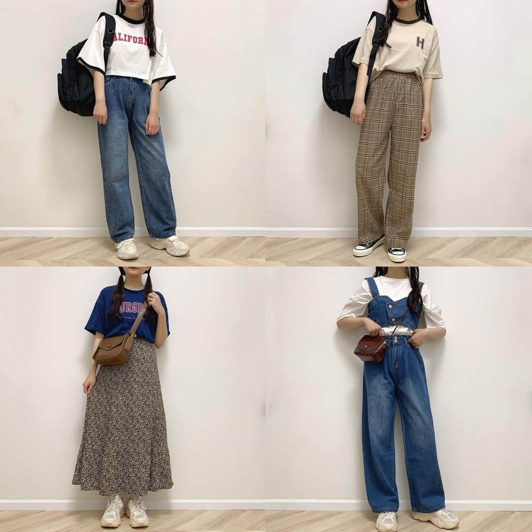 みさねしふくさんのインスタグラム写真 - (みさねしふくInstagram)「着回し力抜群の夏服がお得に手に入る @cham.official_ の期間限定SALEは今日まで！⚠️ㅤ まだ見てない人はオンラインストア見てみてね💨💨ㅤ ㅤ 困った時に見る脚を出さないコーデ👖ㅤ 参考になったら保存すると後から見やすいよ🫢ㅤ ㅤ 結構リクエストも多かったからいろんな人に見てもらえると嬉しいな🐨ㅤ ㅤ ㅤ ㅤ  #tシャツ #tシャツコーデ #コーデ #服 #着画 #古着コーデ #古着女子 #古着mix #フルジョ #カジュアルコーデ #おしゃれ #夏コーデ #夏服コーデ #夏服 #韓国ファッション #ゆるコーデ #オーバーサイズ #着回し #着回しコーデ #きょコ #今日のコーデ #ファッション #gu #guコーデ #guコーデ部 #ジーユー #ファッションコーデ #ボーイッシュコーデ」5月31日 21時16分 - misaneshifuku