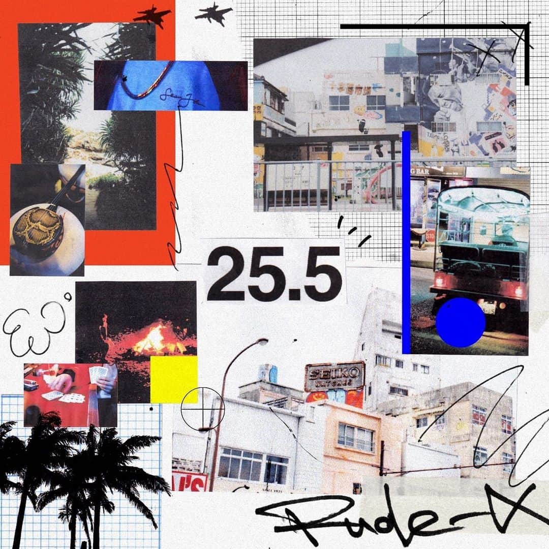 RUDE-αさんのインスタグラム写真 - (RUDE-αInstagram)「New Album 「25.5」 配信開始されました🔥  この作品を制作する前 歌詞が書けなくなって 人生で1番辛い時間を過ごしました  そんな時に支えてくれた 仲間や家族プロデューサーの皆さんには 感謝の気持ちでとってもいっぱいです。  13曲入りのこの作品は 大切な人との別れ、新しい出会い プードルに吠えられた日の話 昔住んでるマンションが一緒だった プロデューサーさんとの歌 地元歌ったことない後輩にサビ歌わせた歌  今の俺の自然体で楽しくて寂しくて 涙が出て、熱くて、ずっと続いてて欲しい 人生を書き写しました。  想いを込めて制作しました。 あなたに届きますように。  感想も聴かせてね。 止まってた3年間 俺はまだ終わってない 走るぜまだ！愛してる  「25.5」Track List  01. 25 [Prod. by TSUBAME ] 02. For My People [Prod. by TSUBAME ] 03. Alright feat. ISSEI [Prod. by ISSEI & GOUYA IWANARI] 04. Special [Prod. by Mori Zentaro] 05. Fallin’ [Prod. by Shin Sakiura] 06. 201 [Prod. by AWSM.] 07. Call My Name feat. Bitna Park [Prod. by 80KIDZ] 08. Stay With Me [Prod. by EQ] 09. Loser [Prod. by ISSEI & GOUYA IWANARI] 10. Easy On Me [Prod. by EijiHarrison] 11. マンションフェニックス feat. 有元キイチ [Prod. by 有元キイチ] 12. ex. [Prod. by EQ] 13. 裸足で逃げる [Arranged by AWSM.]」5月31日 21時10分 - 5leep3alker