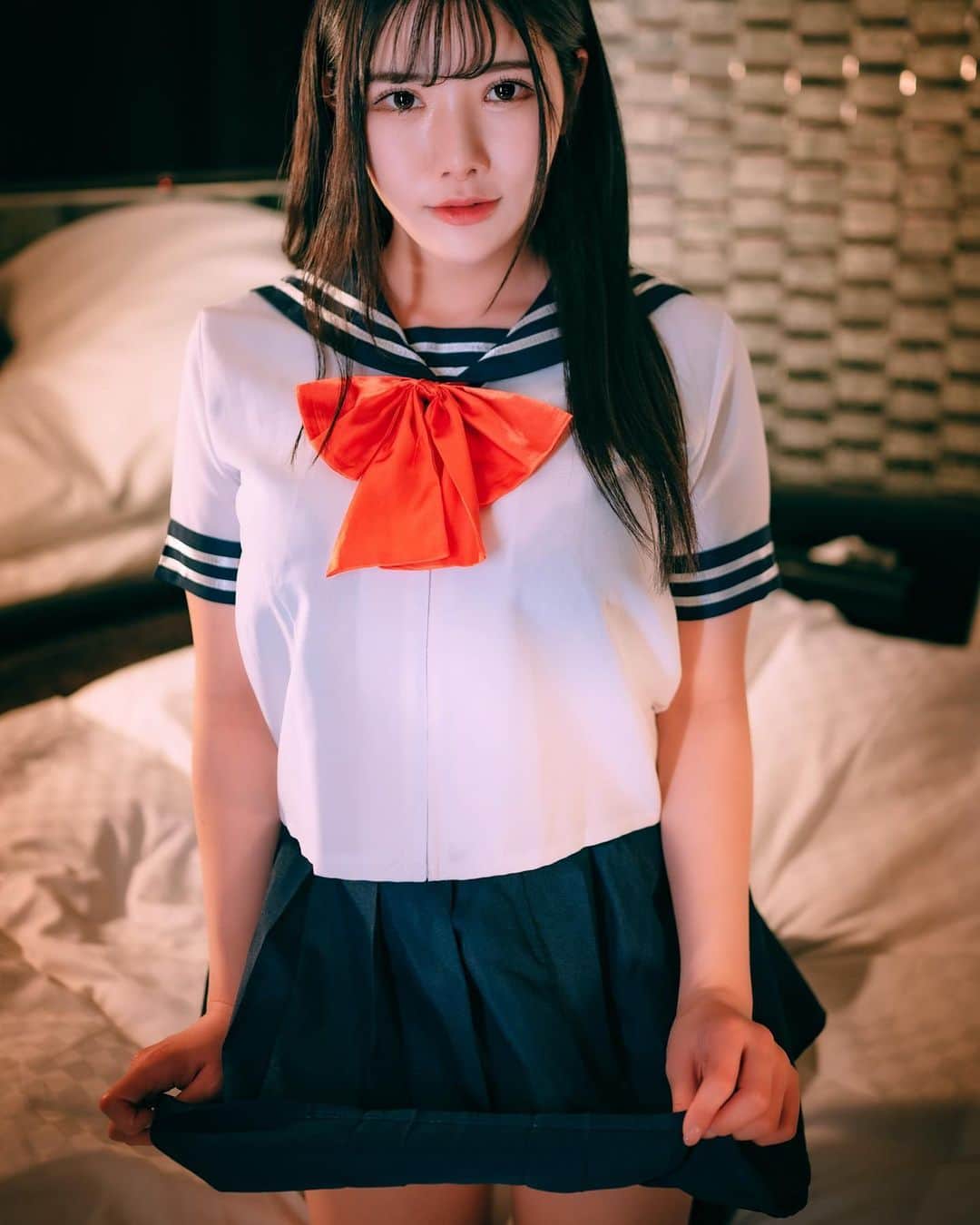 のインスタグラム：「セーラー服派？💗  #インスタグラビア　#instalove #follow #グラビア #扎心了 #like #tokyo #ootd #style #photo  #love #instagravure #맞팔  #东京 #model #Japanesegirl #photooftheday #tbt #igers #instadaily」