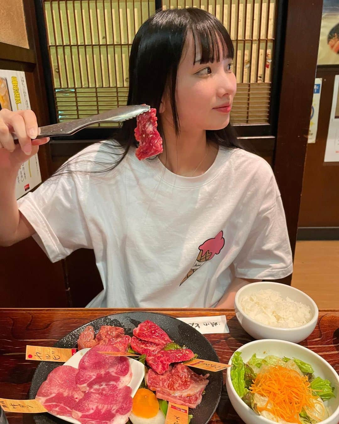 中野みやびさんのインスタグラム写真 - (中野みやびInstagram)「焼肉〰️🍖   #焼肉  #ランチ  #焼肉ランチ  #love  #ハラミ  #ハラミしか勝たん  #肉  #meet  #中野みやび」5月31日 22時50分 - n_miyabi0123