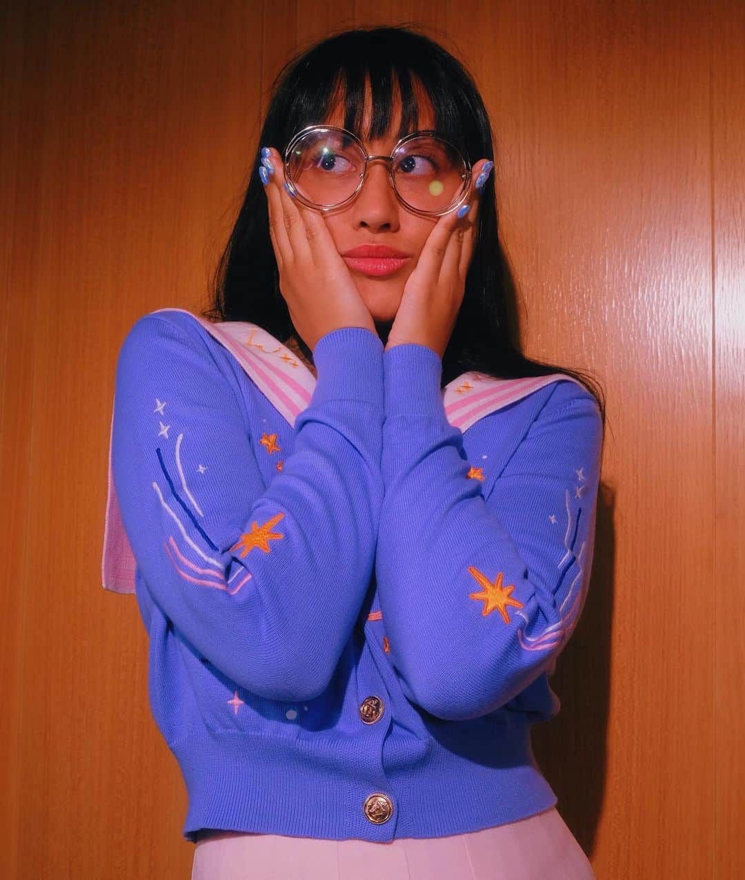 meyocoさんのインスタグラム写真 - (meyocoInstagram)「Are you ready to be a sky sailor? ⚓️🌌🌙 Our Sky Sailor cardigan will be available on preorder next month! ✨」6月1日 1時17分 - meyoco