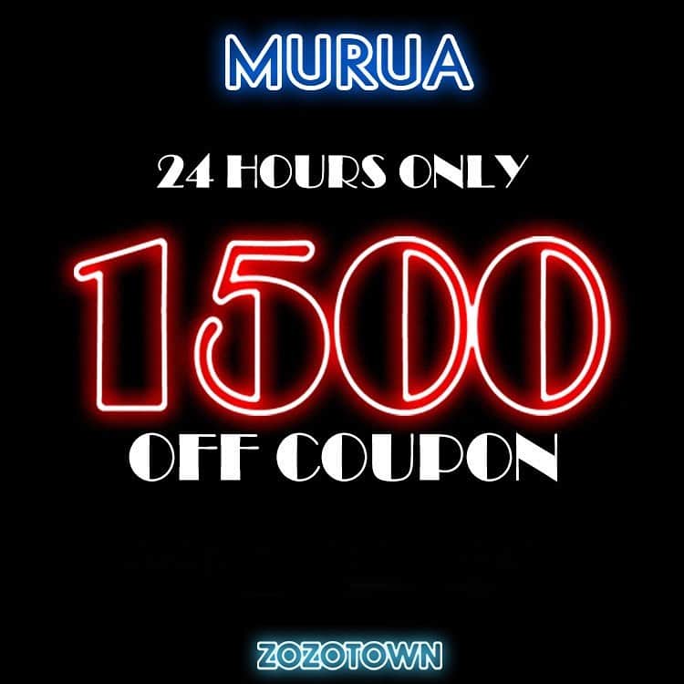 MURUAさんのインスタグラム写真 - (MURUAInstagram)「-- ZOZONEWS --  只今よりZOZOTOWNにて¥1,500 OFF クーポンプレゼント🎁  お得なこの機会に @murua_official のTOPのURLからチェックしてね✔︎  #murua #MURUA2023ss #MURUA2023spring #zozotown #coupon」6月1日 0時05分 - murua_official