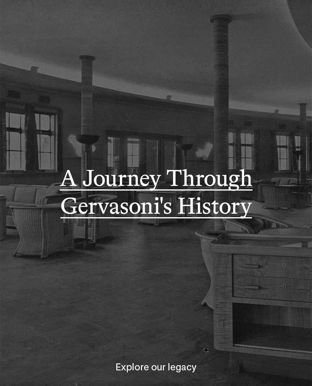 のインスタグラム：「A Journey Through Gervasoni's History / Step into our past as we unveil the chapters that shaped the rich heritage of Gervasoni. ⁠ ⁠ 📷 "Founding the Legacy" (1882-1958) - our origins and the timeless craftsmanship that started it all.⁠ ⁠ 📷 "Expanding Horizons" (1958-1990) - a transformative journey, pushing boundaries and embracing new horizons. Observe the development of our design philosophy as we explore uncharted territories, combining tradition and innovation.⁠ ⁠ 📷 "Innovating the Future" (1990-today) - Fast forward to the present, where Gervasoni continues to redefine the future of design with a strong commitment to innovation.⁠ ⁠⁠ Ready to dive deeper? Join us on this incredible journey through time and design.⁠ ⁠」