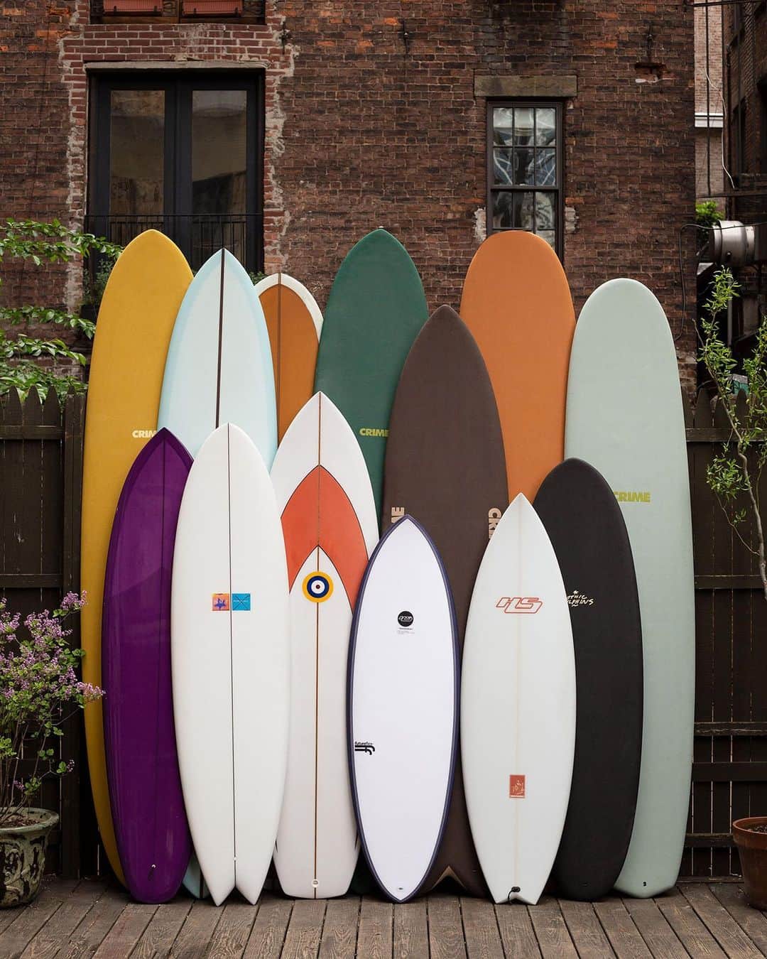 サタデーズのインスタグラム：「Swing by and check out our stock of surfboards on Crosby street. All different shapes & sizes available depending on your surfing needs. #saturdaysnyc」