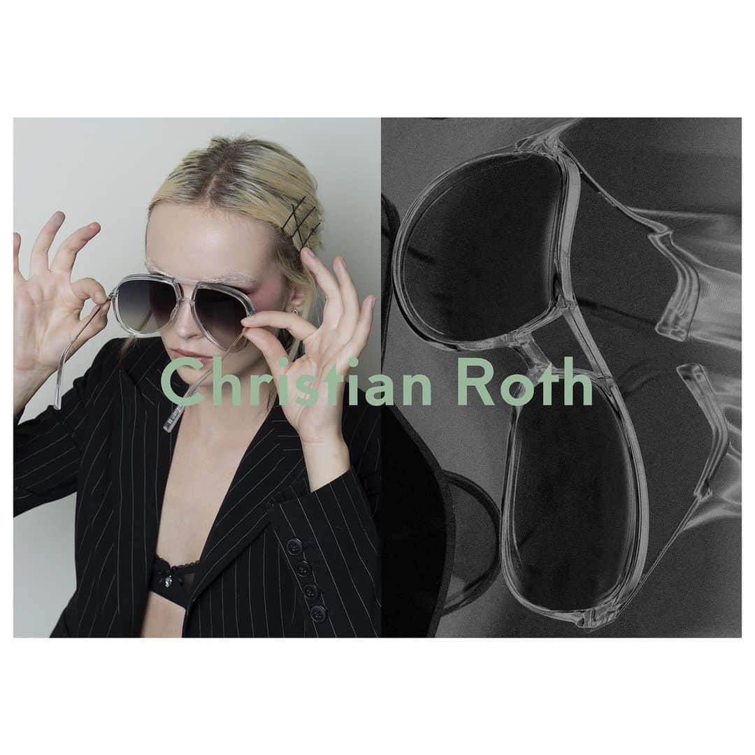 クリスチャンロスのインスタグラム：「Christian Roth,  Armer sunglasses Juliana Bittner 🤍 photographed by Alexander DiGenova」