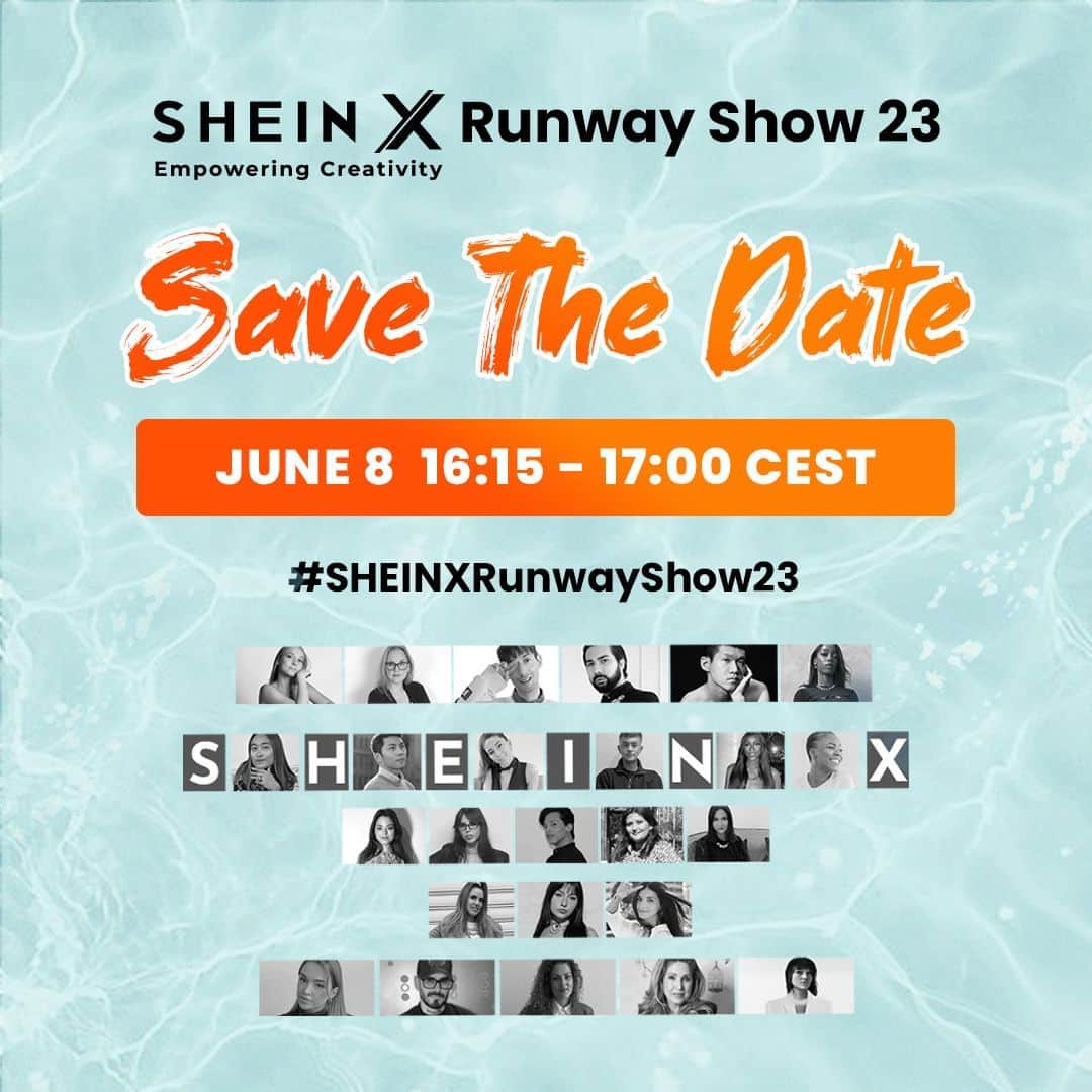 SHEINのインスタグラム：「SHEIN X Runway Show 2023  25 SHEIN X designers from all over Europe will present 75 NEW LOOKS this summer. Are you ready for exclusive designs made just for you?!  🌟 TUNE IN June 8 at 4:15PM CEST on our livestream via SHEIN's free app, @sheinofficial & @sheinfrance_ Instagram accounts and Journal des Femmes!  You'll also have a chance to win 100,000 points (APP ONLY).  #SHEINXRunwayShow23 #meetSHEIN #SHEINTHEKNOW」