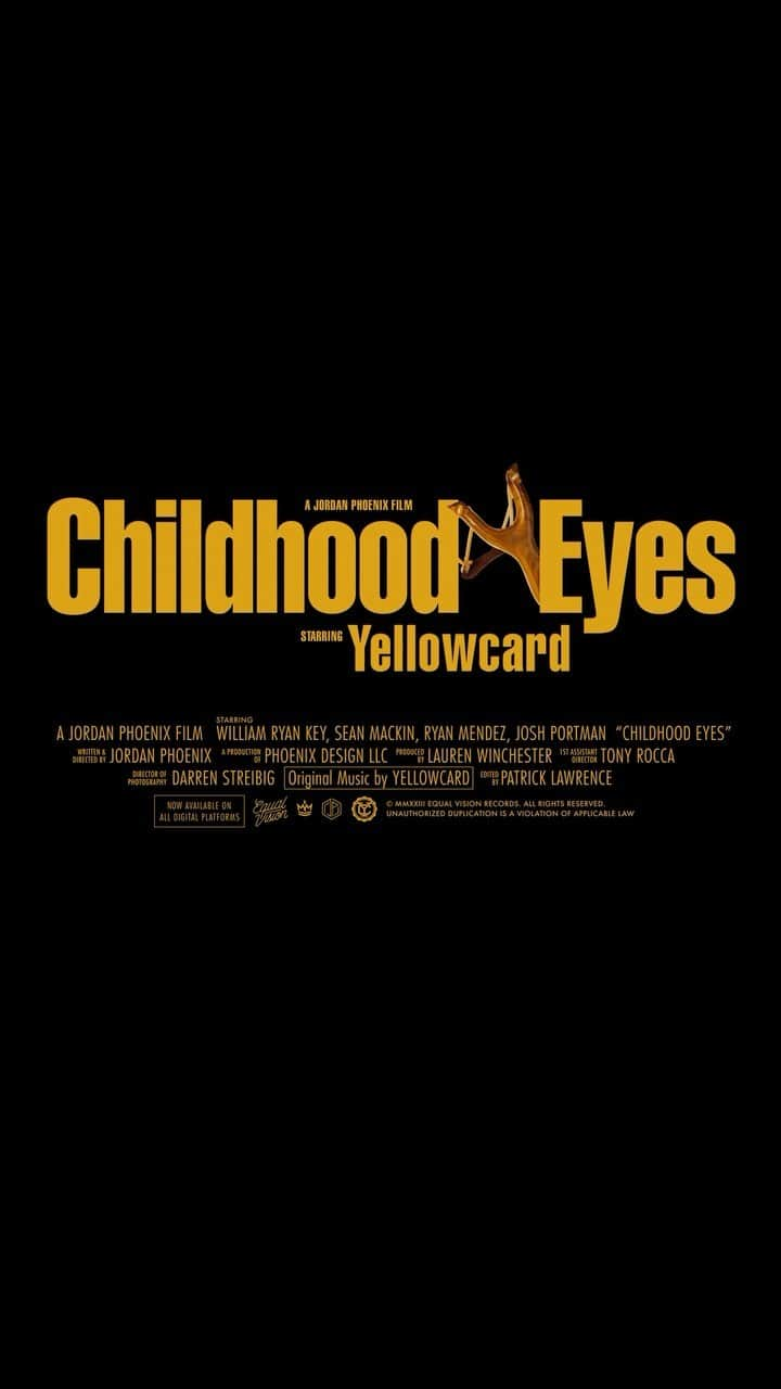 Yellowcardのインスタグラム：「All of the love for Childhood Eyes is so awesome! After not releasing anything for 7 years we were very anxious to find out what you would think. It’s amazing to hear how happy it has made so many fans now that it’s finally out in the world. Watch the full music video on youtube and listen to the song wherever you stream music.🤘 • • See us on tour this summer! Show dates and tickets at the link in our bio - brought to you by @razer  • • 🎥 directed by @jordanphoenixshow  • @williamryankey @joshportman @smackinyc @ryanmichaelmendez @equalvision @therealnealavron  • #yellowcard #yellowcardband #childhoodeyes #poppunk #poprock #emo #musicvideo」