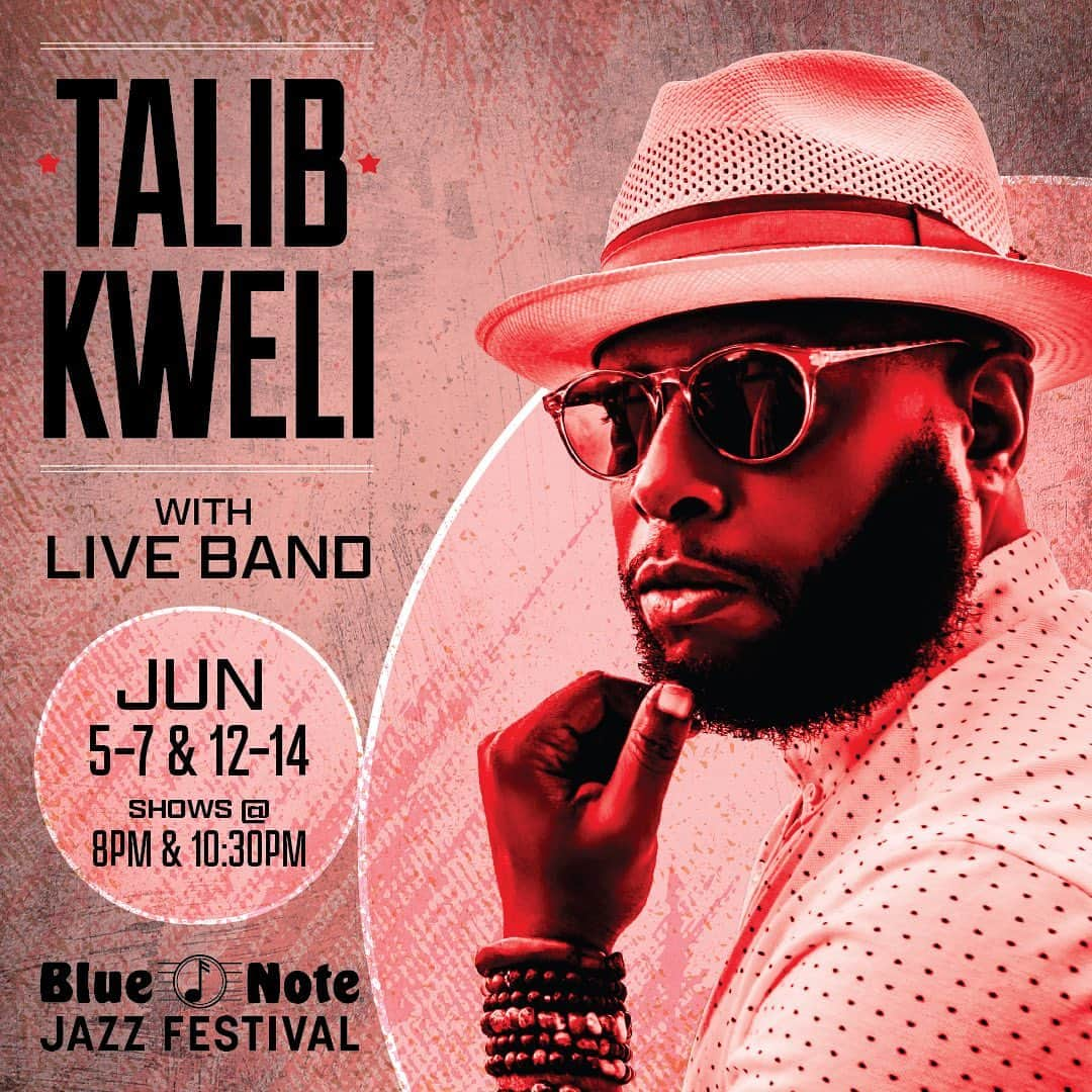 タリブ・クウェリのインスタグラム：「NYC I'm at the Blue Note with the band next couple of weeks, get your tickets now! You know how we get down!」