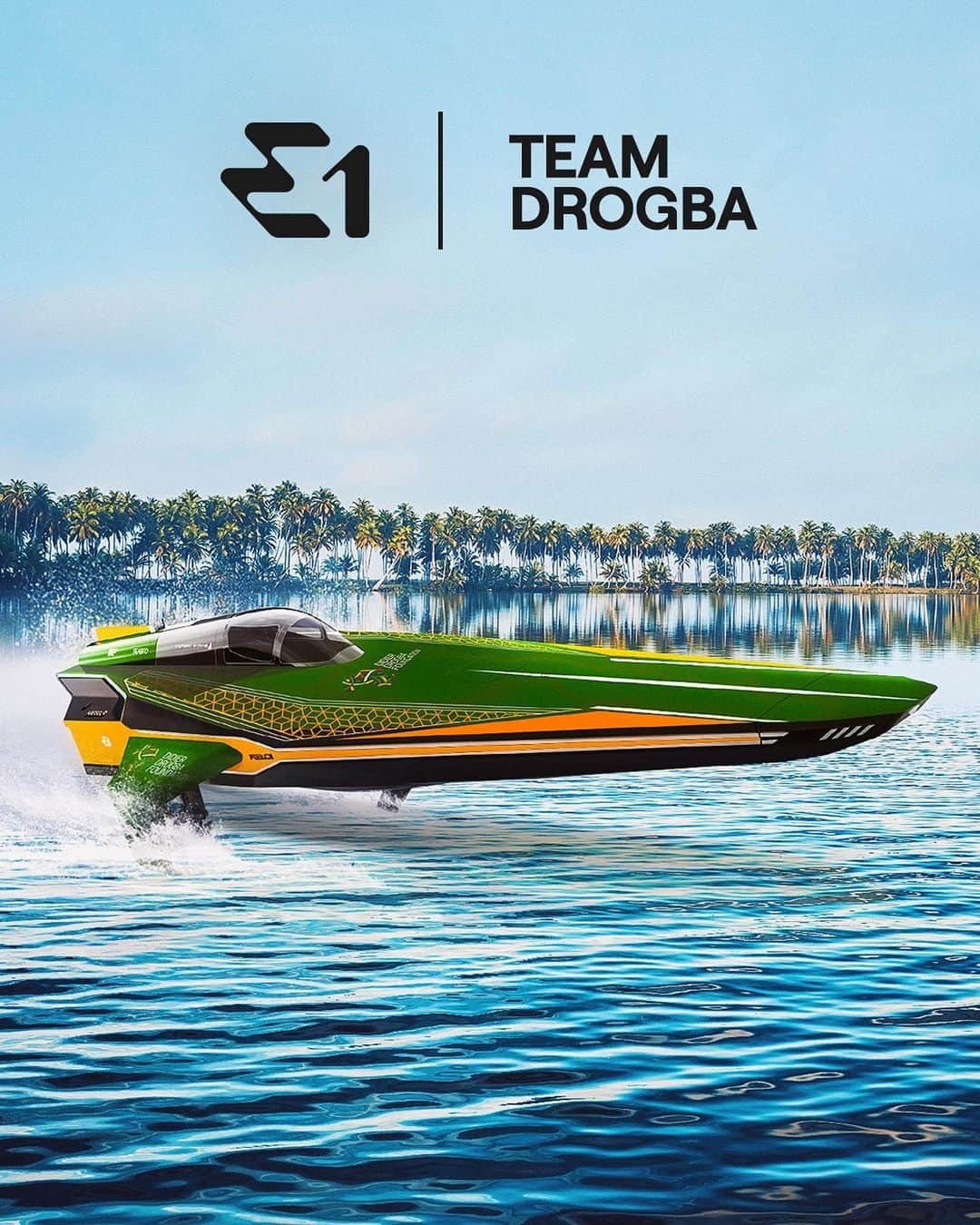 ディディエ・ドログバのインスタグラム：「The concept livery for Team Drogba in the E1 World Championship 🥵 @didierdrogba 🇨🇮  #E1Series #ChampionsOfTheWater #DidierDrogba #Motorsport #Powerboat」
