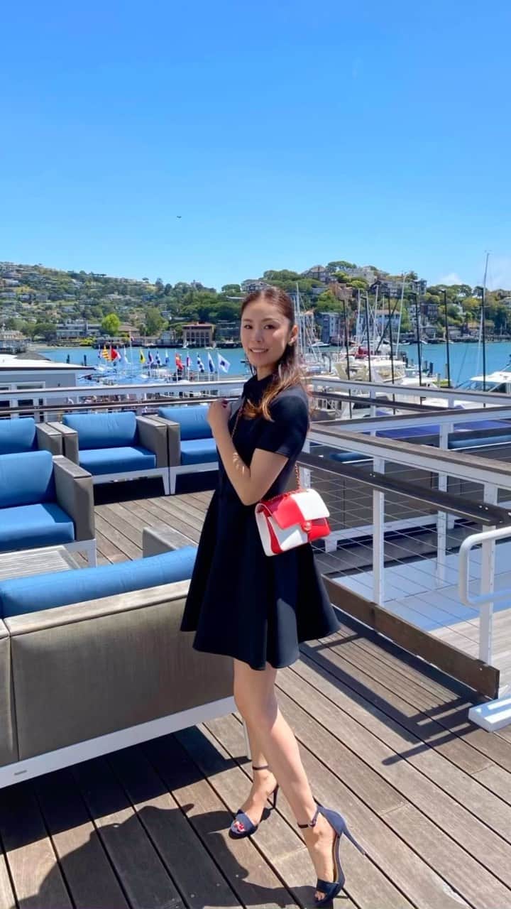 森理世のインスタグラム：「Yacht Club lunch ⚓️」
