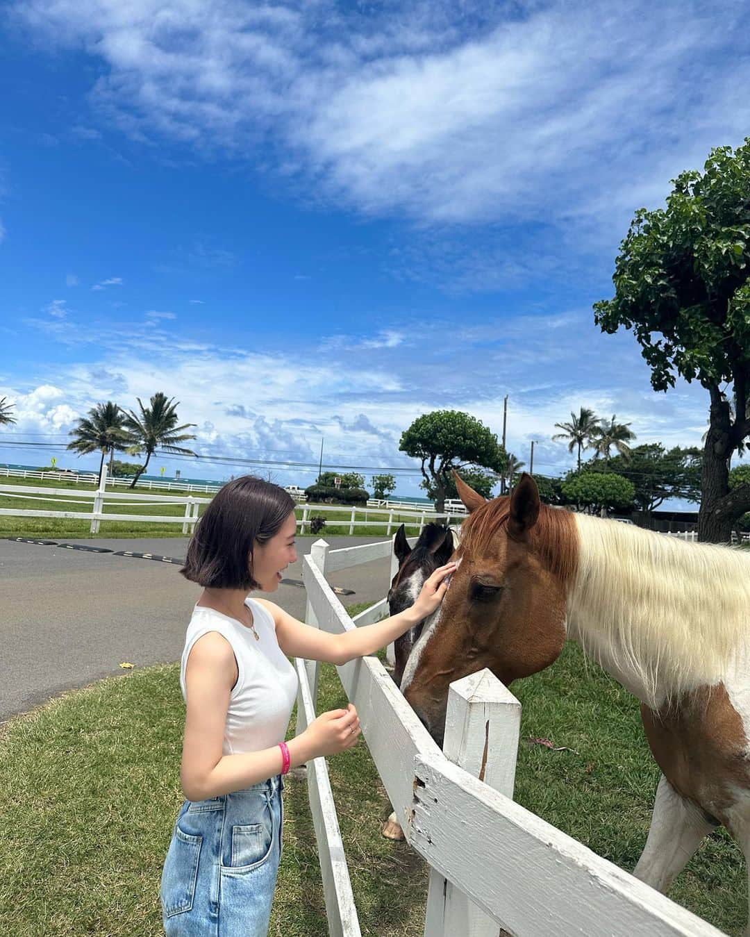 中西悠綺さんのインスタグラム写真 - (中西悠綺Instagram)「Love 𓂃🌿𓈒𓏸🤍  #hawaii #kualoaranch #ハワイ #クアロアランチ」6月1日 6時57分 - nakanishi_yuuki