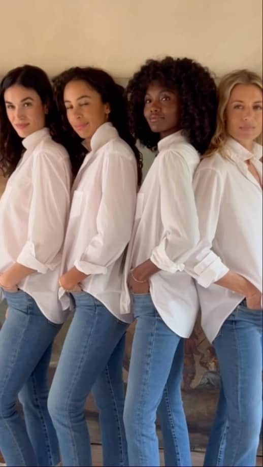 フランク&アイリーンのインスタグラム：「Timeless white button-ups for every wardrobe! #FrankandEileen」