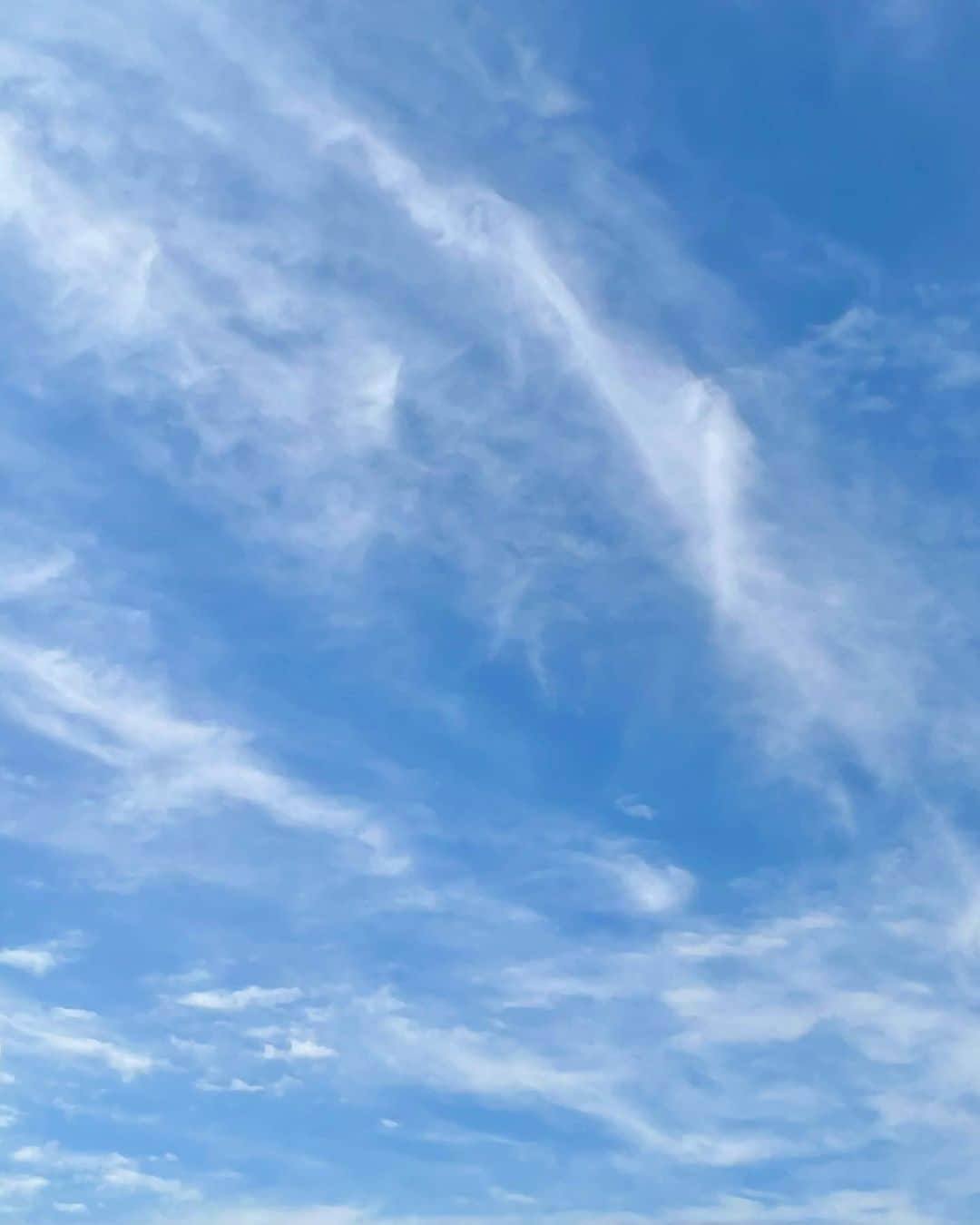 竹井亮介のインスタグラム：「2023年6月1日。 午前8時半過ぎ、南の空。 #今朝の色」