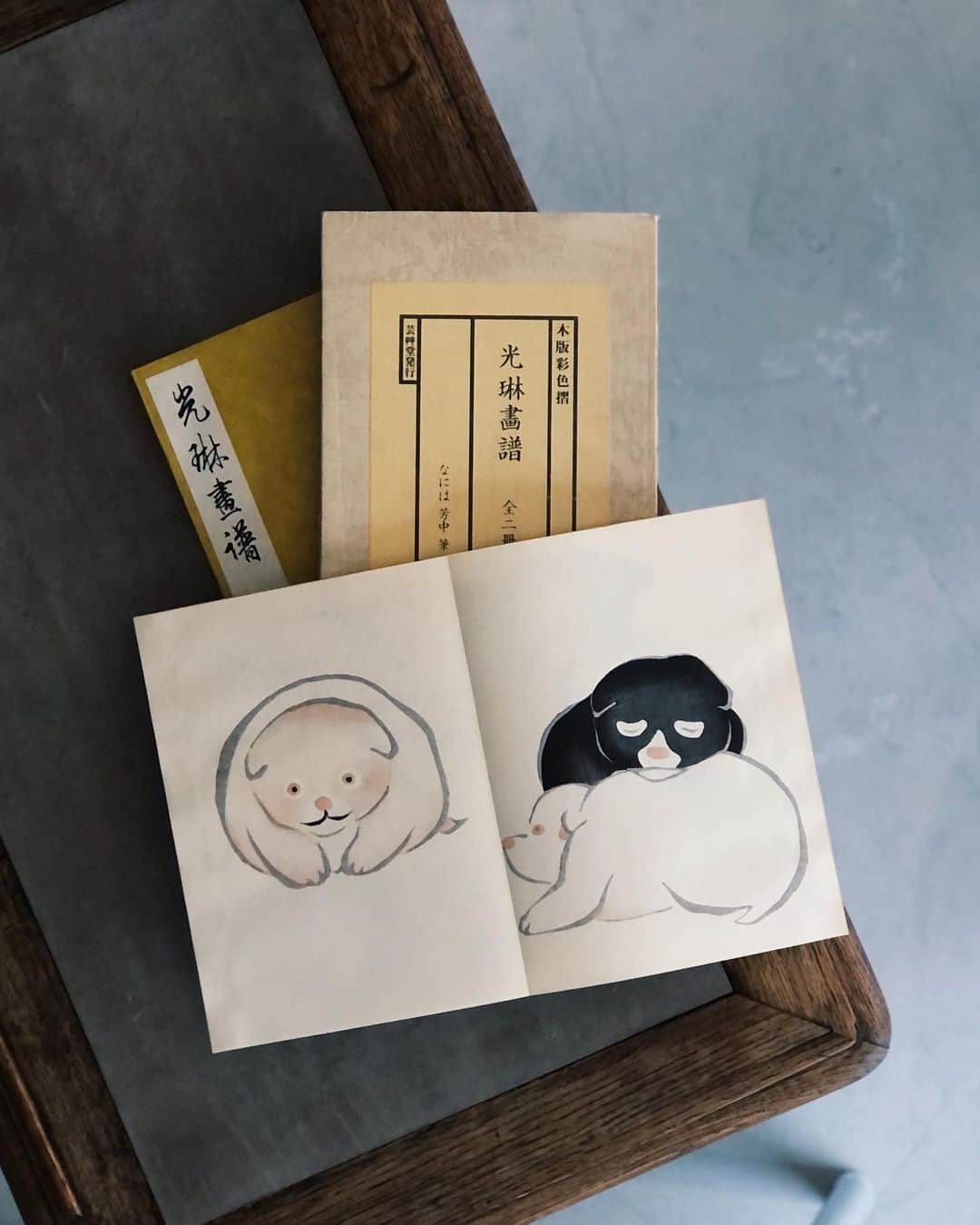 nostos booksのインスタグラム：「本日は中村芳中『光琳画譜 全2冊揃』、カールステン・ニコライやジョン・バルデッサリの作品集、ホルスト・ヤンセンやエドワード・ホッパーの展示図録など41冊を入荷しました。  オンラインストアへは商品タグをタップ◯ 　 入荷本からおすすめ10選  ----------  1冊目 『光琳画譜 全2冊揃』 江戸後期の琳派画家、中村芳中の作品集。江戸期を代表する画家、尾形光琳の画風に倣って人々や草花、鳥、動物などを描いた作品を収録。やわらかく、穏やかな線で描かれた子犬や、登場する人々の表情はどこかゆるく、あたたかい表現が印象的。2帖セット。  ----------  2冊目 『Moire Index』 アルヴァ・ノト名義でミュージシャンとしても活躍するアーティスト、カールステン・ニコライの作品集。規則正しい繰り返し模様を重ね合わせたとき、それらの周期のずれにより視覚的に発生する縞模様・モアレ効果を追求した一冊。モアレ効果を実感できる曲線がプリントされた透明シートと、モアレのデジタルファイルを収録したCDROM1枚が付属。  ----------  3冊目 『John Baldessari』 アメリカのコンセプチュアル・アーティスト、ジョン・バルデッサリの作品集。テキストや写真を取り入れた作品で知られるバルデッサリの作品をカラー＆モノクロで収録。併せて豊富な解説テキストも掲載。  ----------  4冊目 『山本容子版画集 Yoko Yamamoto Prints 1975-1987』 銅版画家、山本容子の作品集。デビューから、「カポーティ・　スウィーティ」「シーサイド・ホテル」「ポートレート」「シャンソン」「ドラキュラ」などの代表作全シリーズを含む、12年間の軌跡、190点の銅版画作品を収録。   ----------  5冊目 『Shoji Ueda Photographs 1930s-1990s』 20世紀の日本写真を代表し、世界からも高い評価を受ける写真家、植田正治の写真集。「童歴」「小さい伝記」「風景の光景」「砂丘モード」といった代表的シリーズほか、1930年代から1990年代までに制作された多彩な写真作品を収録。   ----------  6冊目 『廣重』 葛飾北斎とともに幕末浮世絵を支えた風景版画家、歌川広重の作品集。代表作である「東海道五十三次」や「江戸名所」「京都名所」のほか、婦人、動物などの作品も収録。巻末では、鈴木重三が氏の生い立ちから画歴までを解説。装丁は原弘。限定2000部。   ----------  7冊目 『Berlin Wonderland』 ベルリンの壁崩壊後、1990年から1996年にかけてのベルリン・ミッテ地区を撮影した写真集。世界中からアーティストが集まり、国際的に大きな影響を与えたベルリンのアート復興期を辿る。ファウンドオブジェ、ギャラリーやイベントなど、当時の光景をモノクロ写真で収録。  ----------  8冊目 『ホルスト・ヤンセン展』 戦後ヨーロッパの美術界で一際異彩を放ったドイツの画家、ホルスト・ヤンセンの企画展図録。鉛筆、ペン、パステル、水彩、エッチングなど様々な技法で描かれた作品を多数収録。   ----------  9冊目 『エドワード・ホッパー展』 2000年に開催された「エドワード・ホッパー展」の図録。油彩画、水彩画、デッサンなど約85点を収録し、初期から晩年に至るまでの氏の芸術活動を俯瞰する。美術評論家の清水敏男らによる寄稿文も併せて掲載。   ----------  10冊目 『ジャン・ミッシェル・フォロン展』 1985年に小田急グランドギャラリー、大丸ミュージアムなどを巡回した「ジャン・ミッシェル・フォロン展」の図録。ブリュッセル出身の画家、ジャン・ミッシェル・フォロンのペインティング作品やポスターをカラーで多数収録。キャンバスの中には、幻想的で静謐な近未来世界が果てしなく広がっている。  ----------------------  店舗情報はこちら @nostosbooks  ----------------------  オンラインストアは毎日19時更新○  ----------------------  #中村芳中 #琳派 #nostosbooks #ノストスブックス #祖師ヶ谷大蔵 #砧」