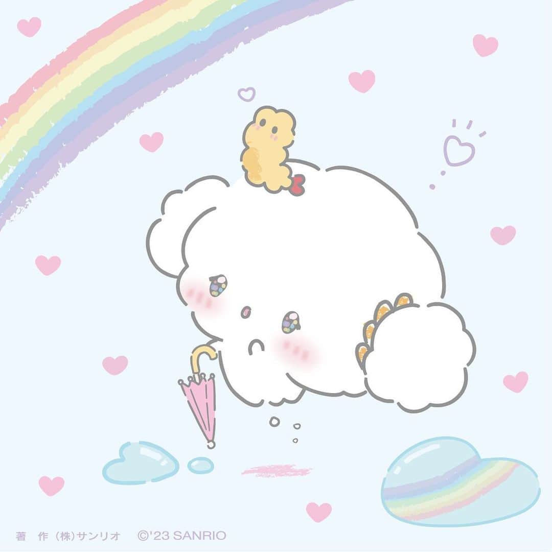 こぎみゅん（サンリオ）のインスタグラム：「今日から6月みゅん‥！ 雨のあとはきらきらみゅん‥！🌈  #サンリオ #キャラクター #小麦粉 #こぎみゅん #虹 #sanrio #character #cogimyun」