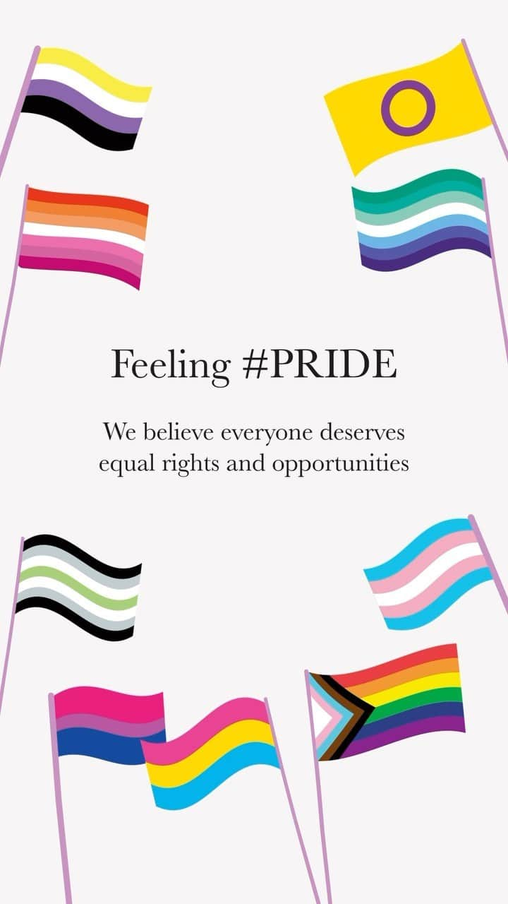 モルトンブラウンのインスタグラム：「Happy #Pride  Find out how we, together with our parent company Kao, are supporting the inspiring LGBTQIA+ people of our Molton Brown family:  🗣 Our Diversity, Equity & Inclusion board and LGBTQIA+ All Stars Community actively shape our culture through Pride office messages and charity donations.  🎤 External speakers share their expertise and experiences on Pride, International Pronouns Day and LGBT+ History month.  🏳️‍🌈 We’ve created more inclusive policies, such as gender-neutral restrooms in our Head Office and adding pronouns to our email signatures.」