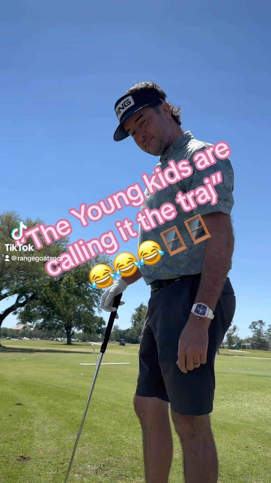 バッバ・ワトソンのインスタグラム：「You can’t make this stuff up!😂😂 #traj #RangeGoatsGC #goatgang #livgolf」