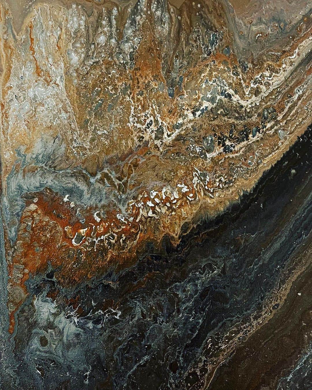 宮村ななこのインスタグラム：「深眠.  #photo  #photooftheday  #art  #artist  #artwork  #miyamuart  #photo  #photography  #フルイドアート  #抽象画  #抽象画アート  #アート  #絵の具  #アクリル絵の具」