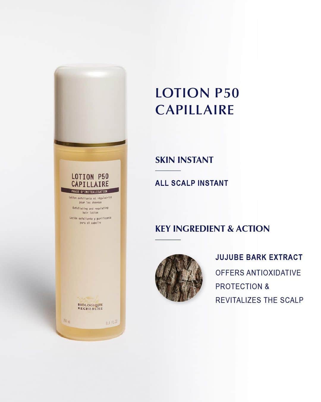 Biologique Recherche USAさんのインスタグラム写真 - (Biologique Recherche USAInstagram)「Lotion P50 Capillaire✨ is our P50 formula adapted to the scalp area.  It contains the core P50 formula, as well as active ingredients to control oil production, reduce flakes and irritation, cleanse, and rebalance the scalp.  Lotion P50 Capillaire is recommended for all Scalp Instants© and is ideal for those prone to seborrhea.   Join us as we celebrate 50 years of Lotion P50 🤍  Have you tried Lotion P50 Capillaire? Share your story with us 👉 #50yearsP50 #MyP50   #BiologiqueRecherche#FollowYourSkinInstant #BuildingBetterSkin #scalptreatment #LotionP50Capillaire」6月1日 23時47分 - biologique_recherche_usa