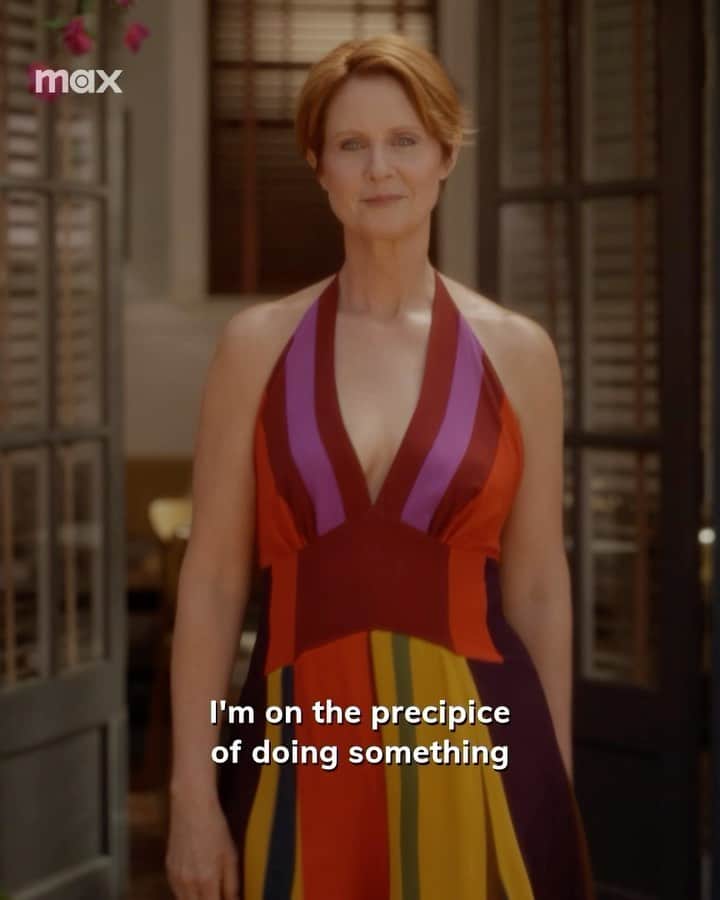 シンシア・ニクソンのインスタグラム：「We are all blissfully unaware of when our lives are about to change... ❤️ Very excited to share with you our Season 2 trailer for And Just Like That! 🎬 See you on June 22! 😘  #AndJustLikeThat」