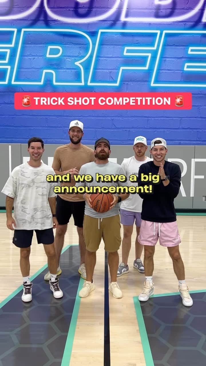Dude Perfectのインスタグラム：「TRICK SHOT COMPETITION‼️ We’re *giving away* 4 post-show VIP meet & greet passes to the winner of the competition! Check out the details in the link in our bio! 🐼🎉」