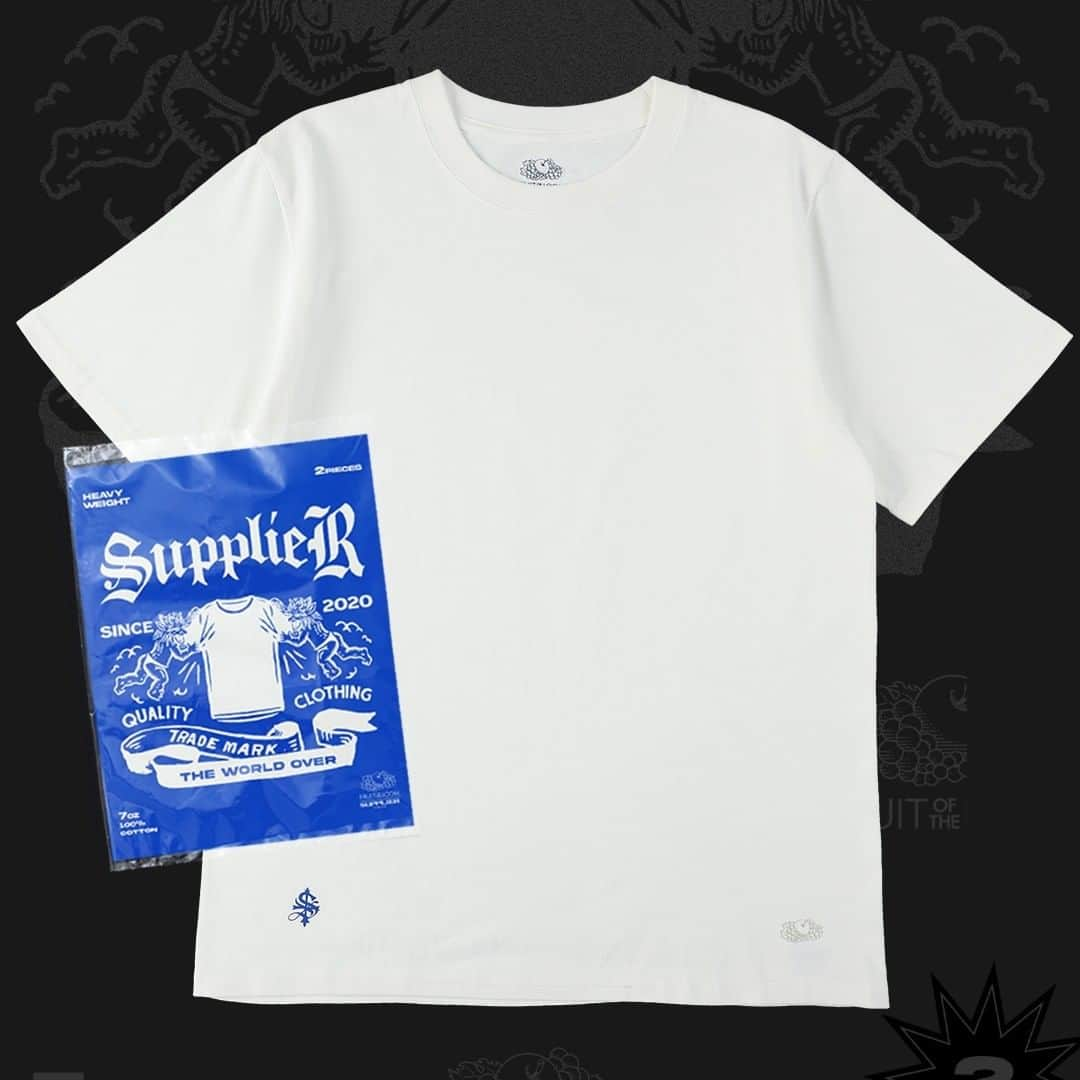 McGuffinさんのインスタグラム写真 - (McGuffinInstagram)「⚡McGuffin Street News⚡  「SUPPLIER」が「FRUIT OF THE LOOM」とのコラボレーションTシャツをローンチ！ ブランド初となるパックTシャツが登場。  @supplier_official  SUPLIERがアメリカの老舗ボディメーカー・FRUIT OF THE LOOM (フルーツオブザルーム)とのコラボレーションにより2枚組パックTシャツを製作した。  肌触りの良い7ozの天竺生地を採用しており、USコットンを彷彿とさせるドライな生地感が特徴だ。 裾にブランドのシグネチャーデザインの一つである“CROSS LOGO”とFRUIT OF THE LOOMのロゴをプリント。  シンプルなデザインのため、オールシーズンどんなスタイリングも楽しむことができる。  また、今回はSUPPLIERオリジナルデザインのパッケージを用意。 FRUIT OF THE LOOMの中で1番丈夫な生地を採用したことから、日本のブランドらしく2匹の小鬼をモチーフに左右からTシャツを引っ張っているグラフィックで、生地の丈夫さを表現した。  ◆Fruit Of The Loom X Supplier 2-Pack Tee Set PRICE：8,250円(税込) COLOR：BLACK、GRAY、WHITE SIZE：L, XL  SUPPLIER オンラインサイト： https://supplier-tokyo.com/products/supplier-fruit-of-the-loom-x-supplier-2-pack-tee-set-2312-08113-011」6月1日 16時26分 - mcguffin_official