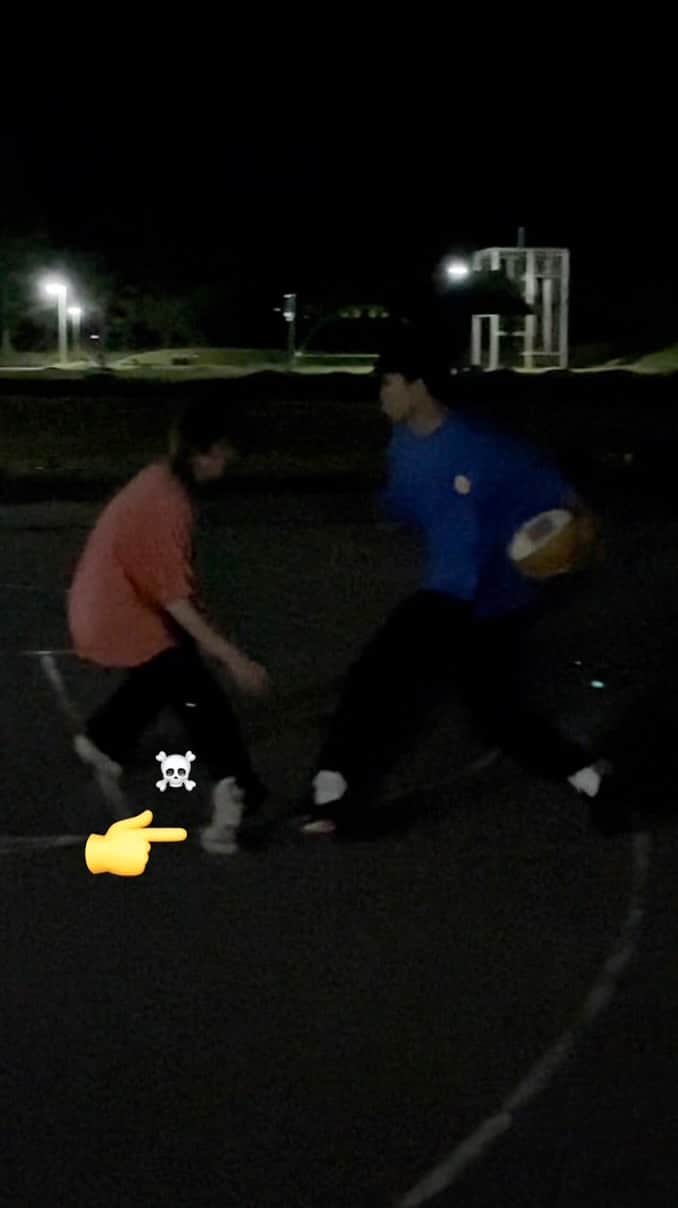寺嶋恭之介のインスタグラム：「久しぶりに何も考えずにひたすら1on1した🏀🧠  #浜中マインド」