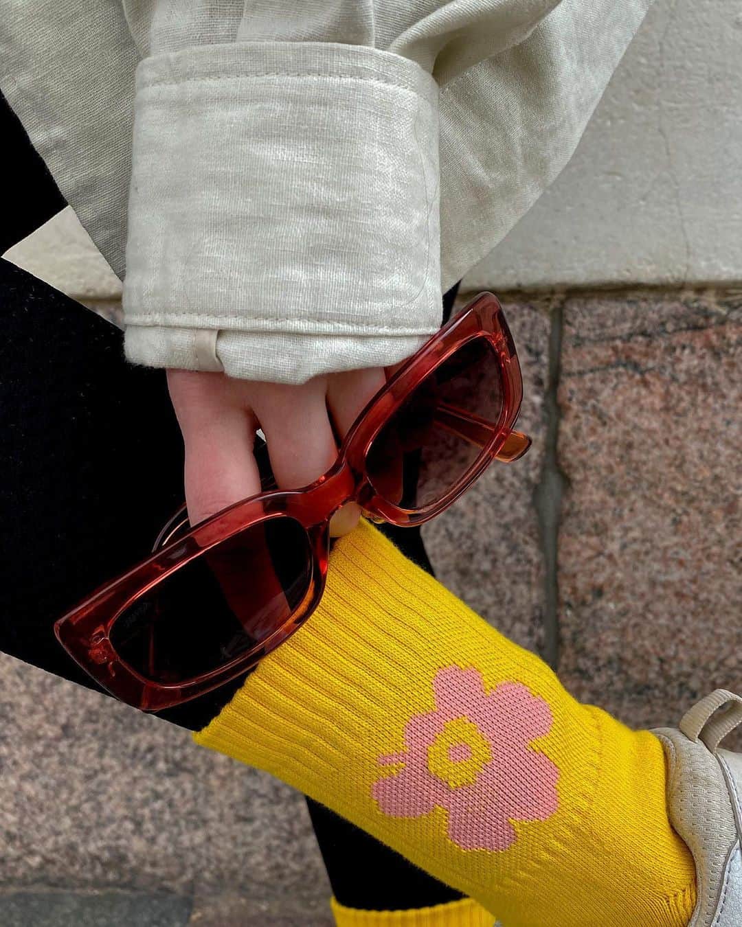 マリメッコのインスタグラム：「Marimekko spotted! 👀💛  #marimekko」