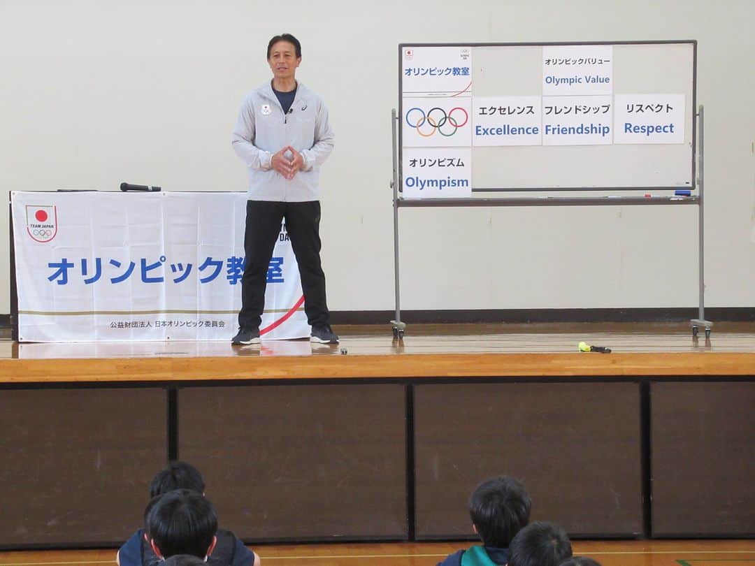 日本オリンピック委員会さんのインスタグラム写真 - (日本オリンピック委員会Instagram)「本日、由利本荘市立岩城中学校にて、#スピードスケート ⛸の #黒岩敏幸 さんによる #オリンピック教室 を実施いたしました！ ご参加いただいた中学生の皆さんありがとうございました！  #TEAMJAPAN #がんばれニッポン」6月1日 18時31分 - teamjapanjoc
