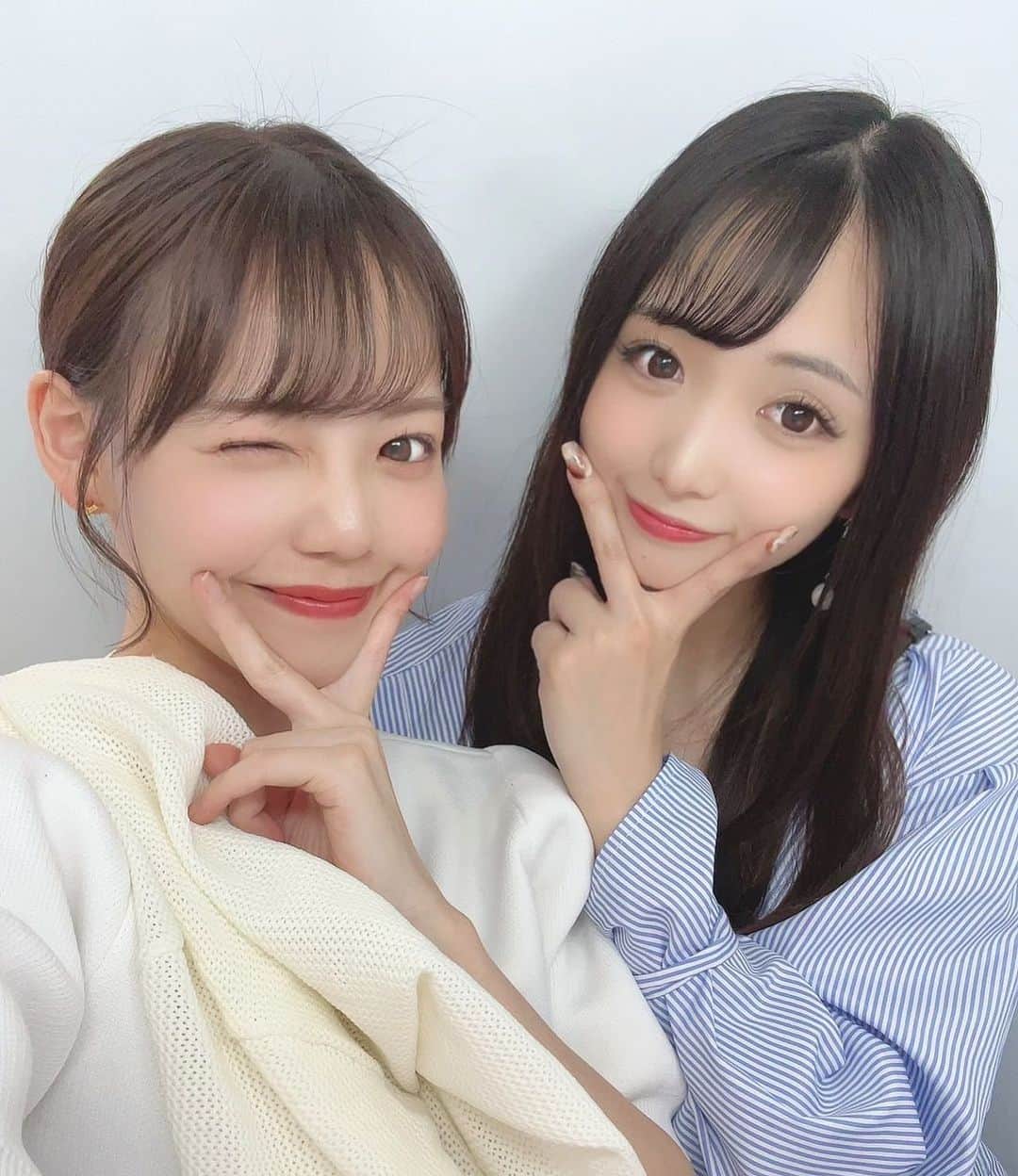 大石 沙南のインスタグラム：「. ライバーともだち✌🏻 ̖́-‬ これからも頑張ろうねえ👶🏼💞 . #ビゴライバー #ライバー女子 #BIGOLIVE #ビゴライブ」