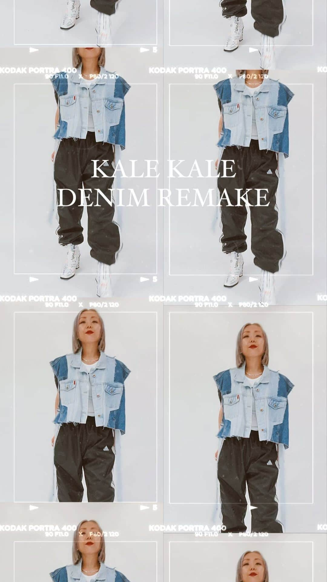 gallerieのインスタグラム：「KALE KALE DENIM REMAKE series🩵  どんな性別でも、年齢でも、体型でも。 自分の好きなものを、おしゃれに、 自由に楽しめるアイテム。  だからこそ、一年中使えるデニムで ムテキなアイテムがあったら もっと自由に楽しみ続けられると想い作りました♡  #denim #デニム #デニム好き #デニムコーデ #デニムリメイク」