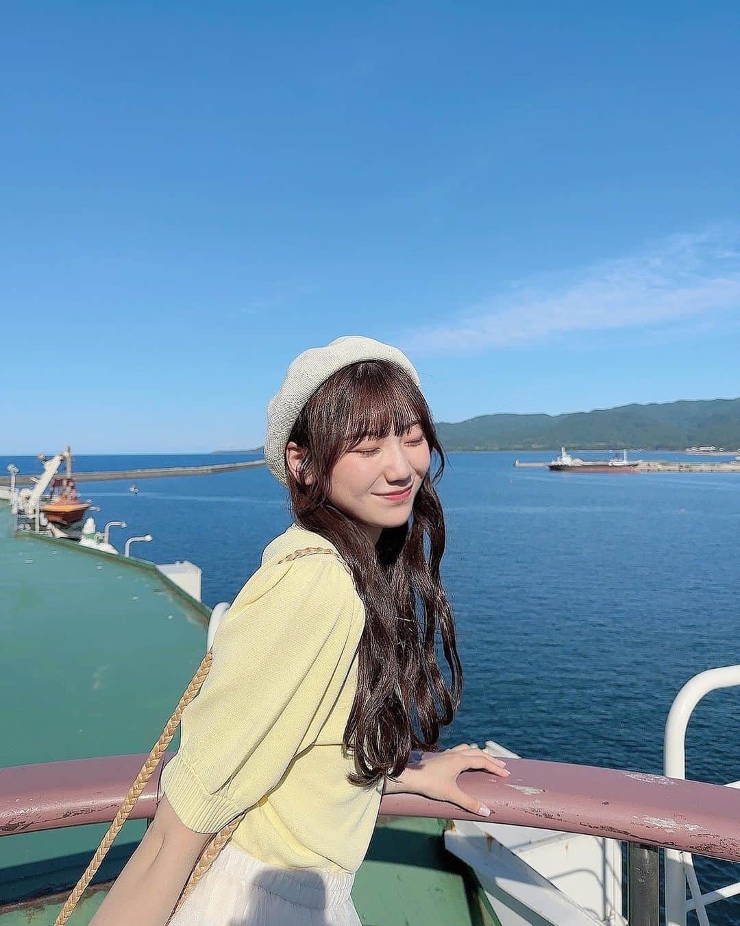 のインスタグラム：「♡‬  佐渡へ行ってきました〜！！ いいお天気で気持ちよかったーー！🌤 . .  #NGT48 #新潟 #佐渡 #佐渡観光応援公式サポーター #SADOプライド」
