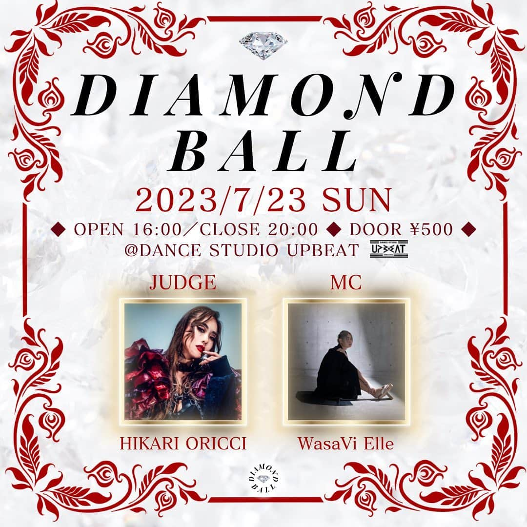 MARINAのインスタグラム：「＼沖縄初のVOGUE BALL／ ーーーーーーーーーーーーーーーーーーーー  💎DIAMOND BALL💎 ◆日時：2023/7/23(日)［16:00-20:00］ ◆場所：Dance Studio UPBEAT （沖縄県豊見城市座安334） @dancestudio.upbeat  ◆入場料：¥500 （人数把握の為、参加予定の方はご連絡ください🙏）  💠JUDGE💠 HIKARI ORICCI @hikari.furuta   💠MC💠 WasaVi Elle @wasavi_zm   【DRESS CODE】 RED👠❤️🪭❤️🌹❤️ 少しでも「赤」を取り入れていれば参加OKとします◎  【CATEGORIES】 ◆OTA FACE 顔の美しさを競うカテゴリー。 骨格、肌、歯並びの綺麗さなどをアピールします。  ◆OTA RUNWAY モデルのようにウォーキング、ポージング、ターンのみで そのスキルを競うカテゴリー。 ファッションセンスやその魅せ方なども審査されます。 踊ったり床に座る行為はNGとなります。  ◆BEST DRESSED フォーマルな衣装で そのファッションセンスを競うカテゴリー。  ◆HANDS PERFORMANCE 手や腕の動きのみで競うカテゴリー。 日常の動きやストーリーを表現。  ◆OTA VOGUE Voguingで競うカテゴリー。 Old Way、New Way、Vogue Femme スタイルは自由です。  ーーーーーーーーーーーーーーーーーーーー」