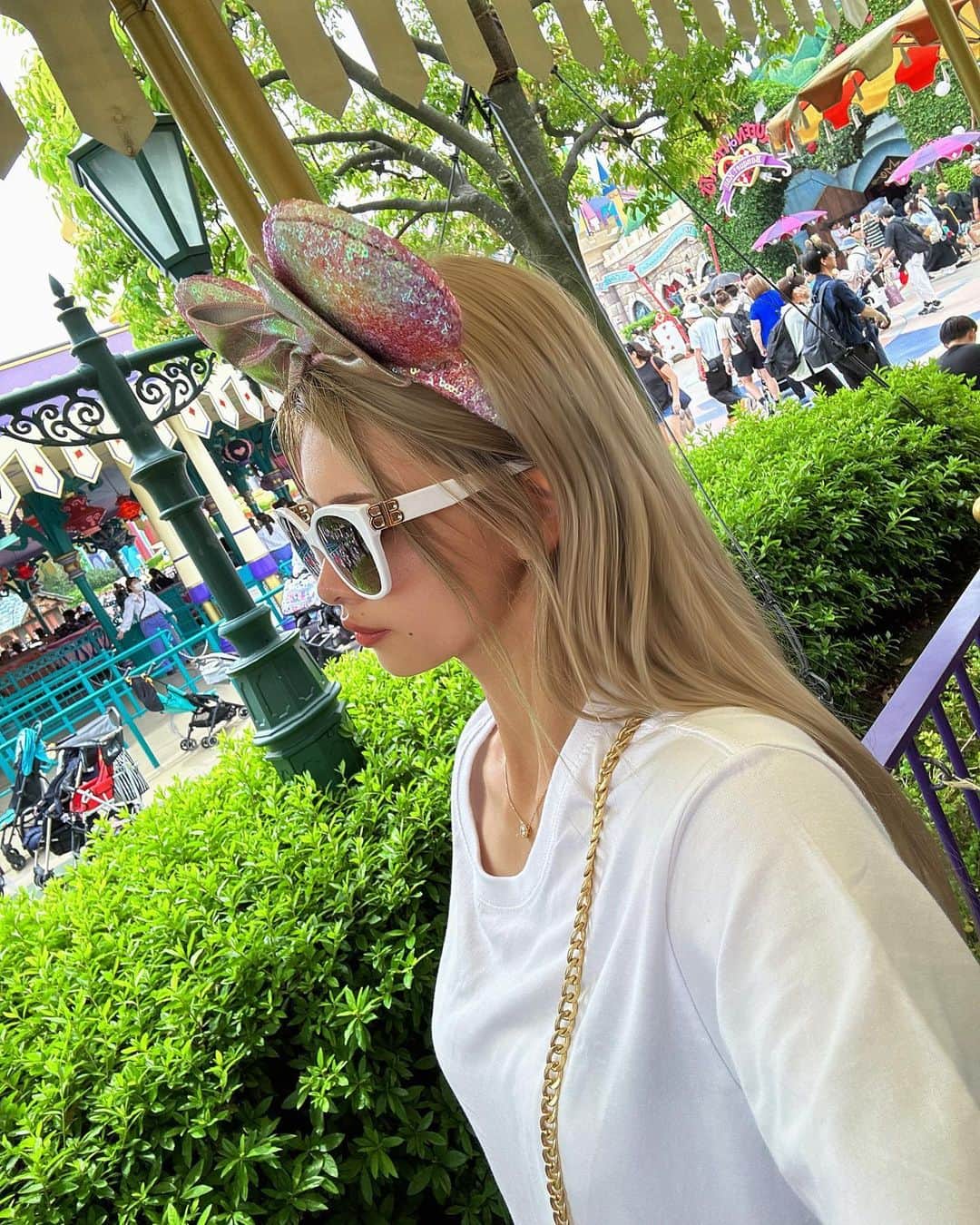 REINAのインスタグラム：「ディズニー花火見れなかったの残念😔🎆」