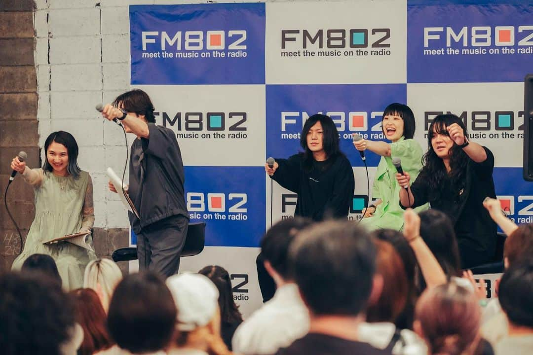 FM802さんのインスタグラム写真 - (FM802Instagram)「#FM802 34th FUNKY BIRTHDAY RADIO CARNIVAL  OSAKA FOOD LAB.にて  #ヤバイTシャツ屋さん を迎えて ROCK KIDS 802公開収録でした✨  📸ヨシモリユウナ  #そこはラジオだろ」6月1日 22時24分 - fm802_pr