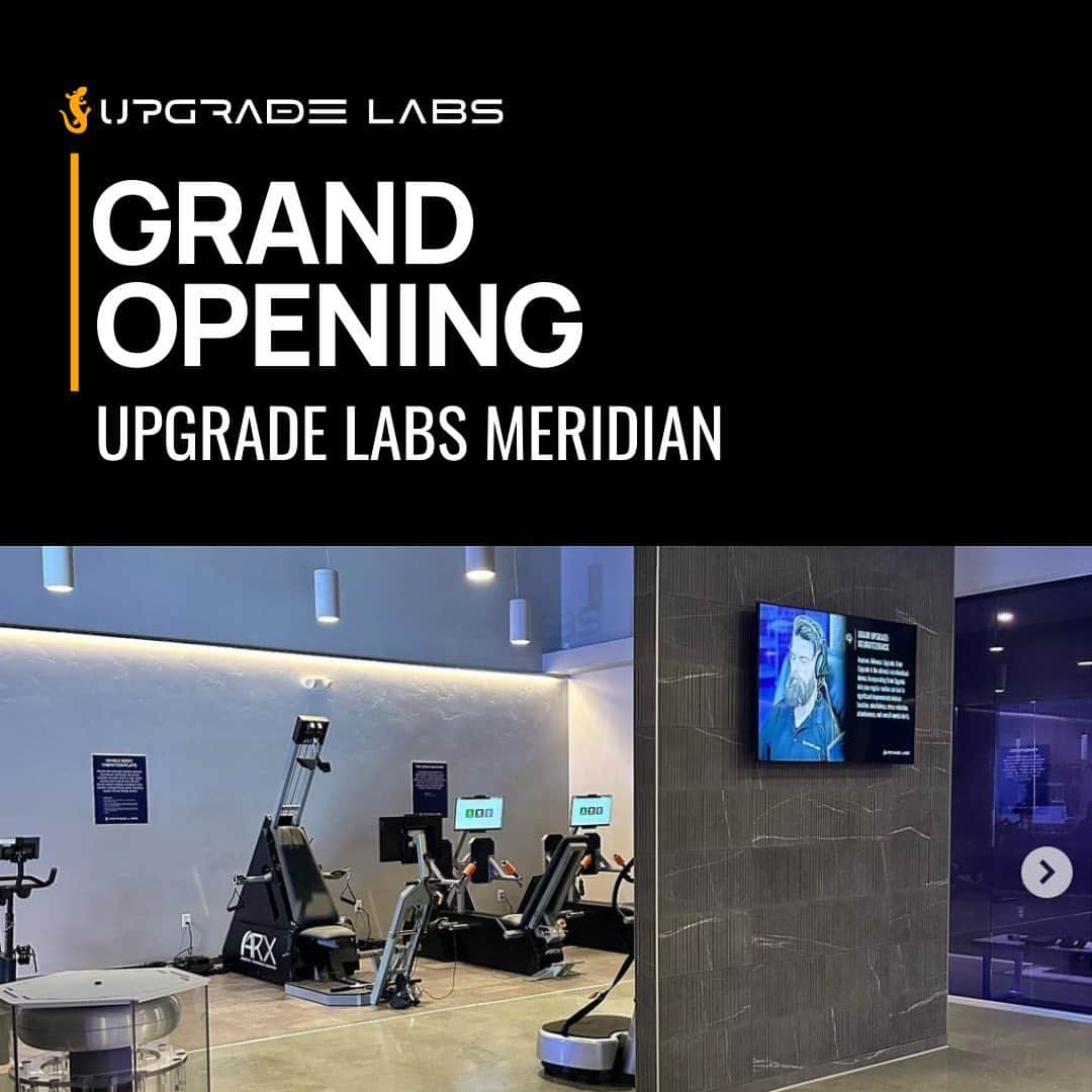 デイヴ・アスプリーのインスタグラム：「I am thrilled to announce that I will be joining @upgradelabsmeridian at their Grand Opening on June 10th! This groundbreaking facility is just one more step in the right direction to revolutionize the way you approach health and wellness. 💪🧠✨   Join us for: 💥 Free Tours + Tech Demos 💥 Raffles 💥 Exclusive Giveaways 💥 Health and Wellness Vendors 💥 My Book Signing 💥 And More  #Biohacking #Biohacker #Daveasprey #Biohacked #Upgradelabs」