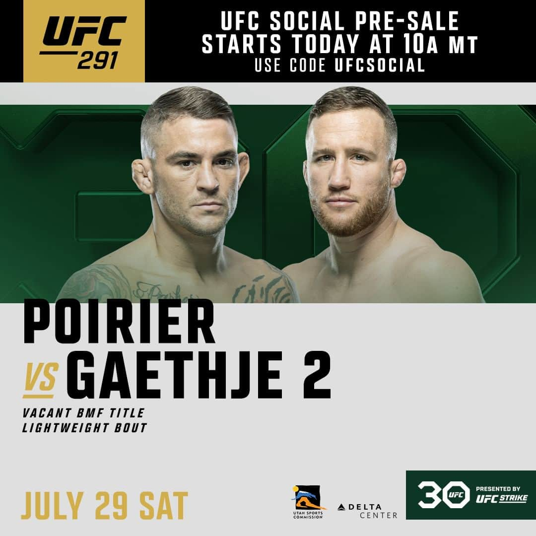 UFCさんのインスタグラム写真 - (UFCInstagram)「FOR THE VACANT BMF BELT 🤬🏆  The #UFC291 Social Pre-Sale happens NOW: Link In Bio  Sat. Jul 29 | Use Code: UFCSOCIAL | @VivintArena @StateOfSport #stateofsport」6月2日 1時00分 - ufc