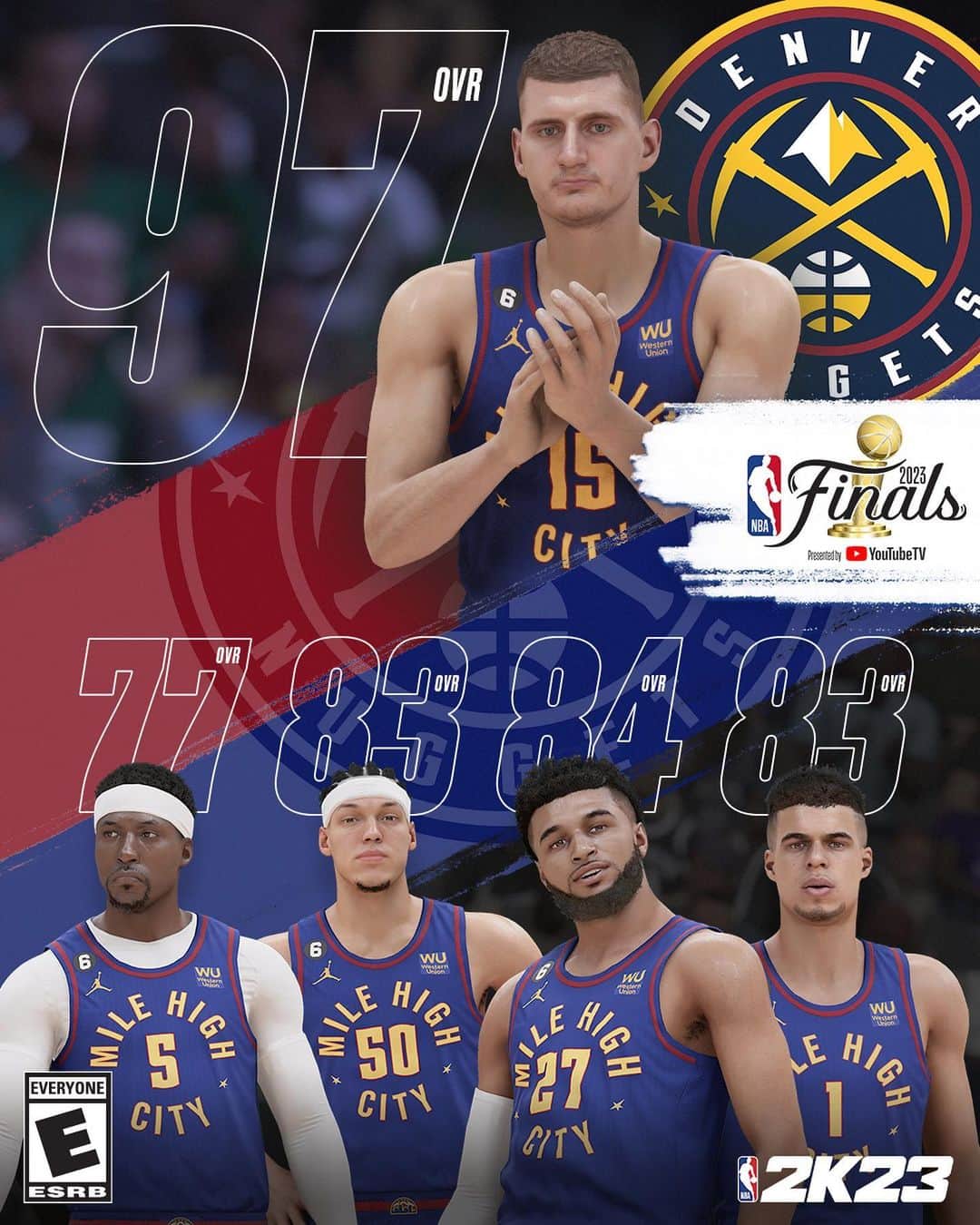 NBAさんのインスタグラム写真 - (NBAInstagram)「Jokić and the Nuggets or Jimmy and the Heat?!   @nba2K Ratings give us a look at the matchup ahead of Game 1.  Who do you think will step up to answer the call?」6月2日 1時57分 - nba