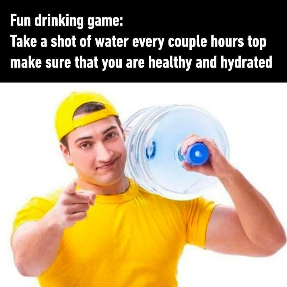 9GAGのインスタグラム：「Stay hydrated, stay healthy.  - #stayhydrated #water #memes #9gag」