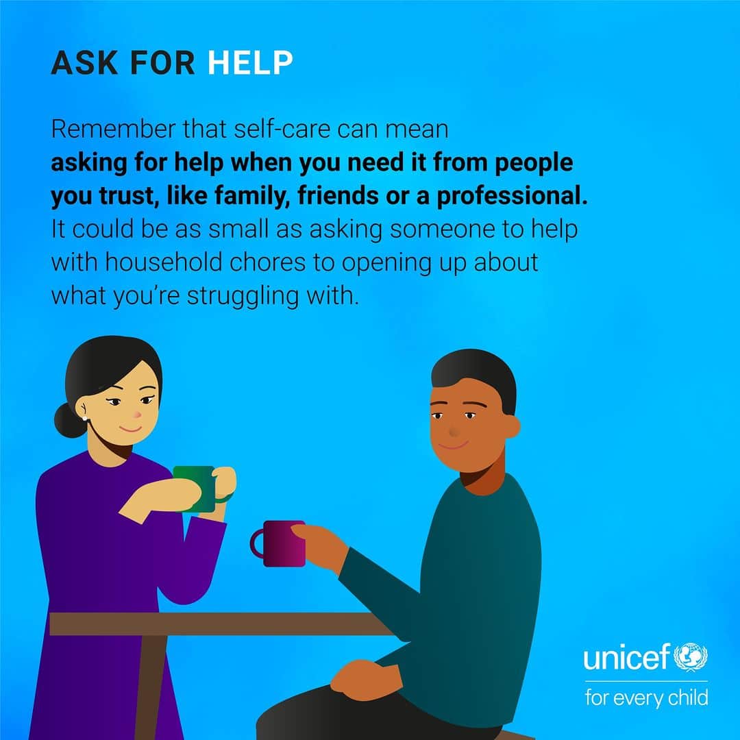 unicefさんのインスタグラム写真 - (unicefInstagram)「As a parent, it can be hard to prioritize taking care of yourself but self-care isn’t selfish.  Here’s expert advice on what you can do each day to support your mental health.  #OnMyMind」6月2日 3時02分 - unicef