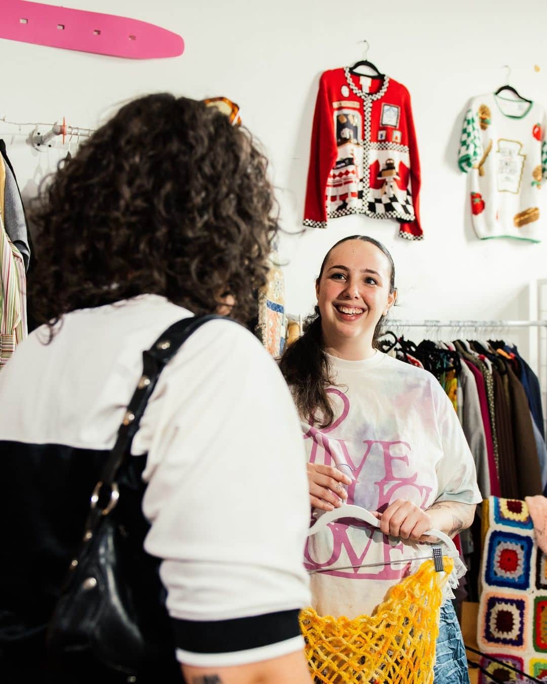 New York Times Fashionさんのインスタグラム写真 - (New York Times FashionInstagram)「With Berriez, a Brooklyn shop selling vintage and independent designer pieces, Emma Zack hopes to change the fashion market for plus-size shoppers.  The plus-size vintage store began in late 2018, when Zack, 31, noticed the dearth of online shopping options for plus-size vintage. At the time, Zack would shop on Instagram for vintage clothes, buying “oversized” garments often shown on thin models, she said, estimating that they would fit her size 14 figure. But they never seemed to work, and she grew frustrated, and inspired.  The Berriez studio is now located in an industrial building in Bedford-Stuyvesant and is full of a rainbow assortment of clothing, art and accessories. The racks contain garter T-shirts, patchwork pieces, squiggly neon Popsicle-colored crochet dresses, shirts with simulated nipple rings, and patterned button-downs from the 1980s and ’90s. Zack hosts personal shopping appointments at the studio and, this past fall, she put on the store’s first runway show during New York Fashion Week.  Tap the link in our bio for the full story on @shopberriez. Photos by @gab」6月2日 4時05分 - nytstyle