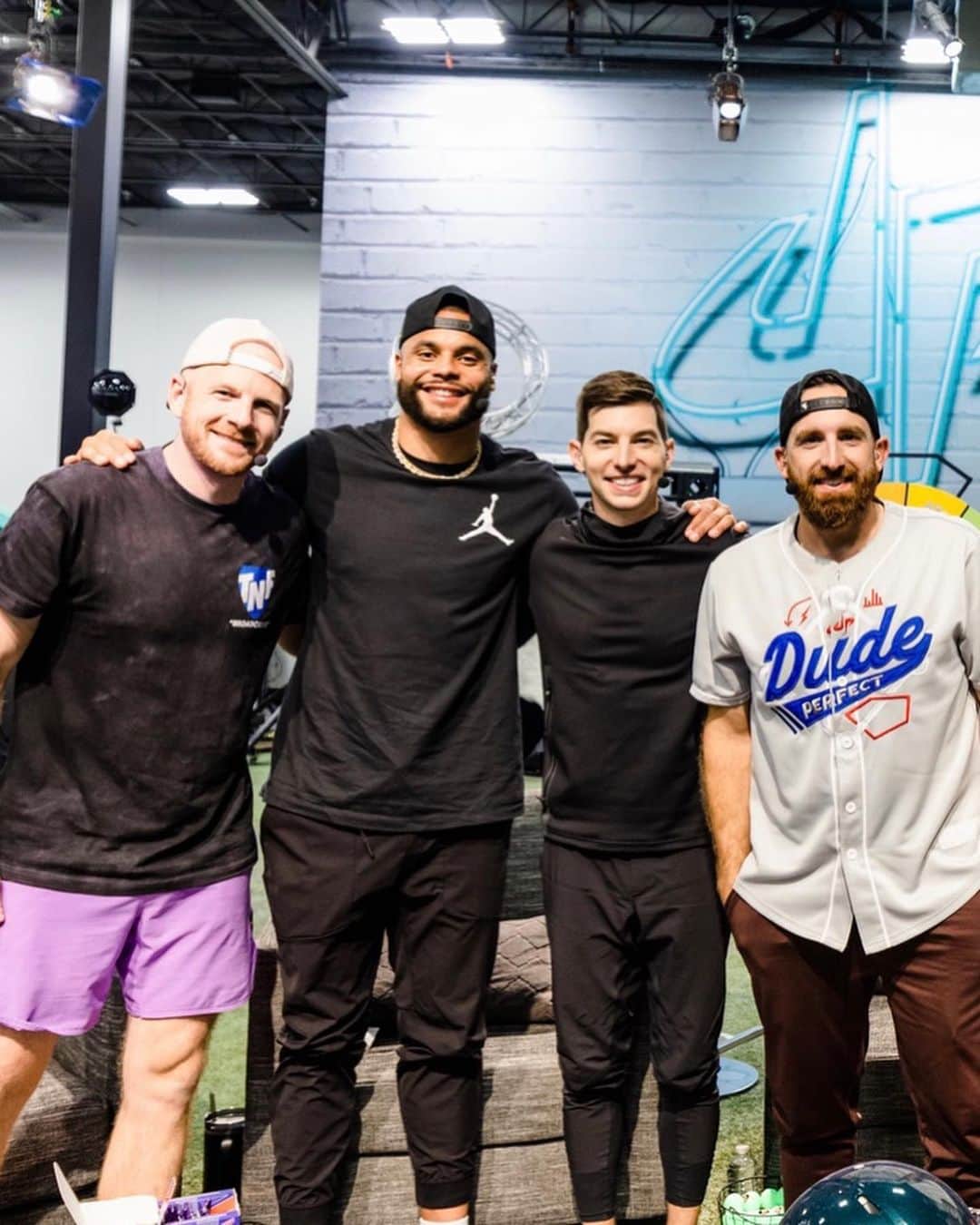 Dude Perfectのインスタグラム：「Pumped to welcome Dak Prescott (@_4dak) as the newest owner of the Frisco Pandas! Follow along at @dudeperfectpickleball 🐼」